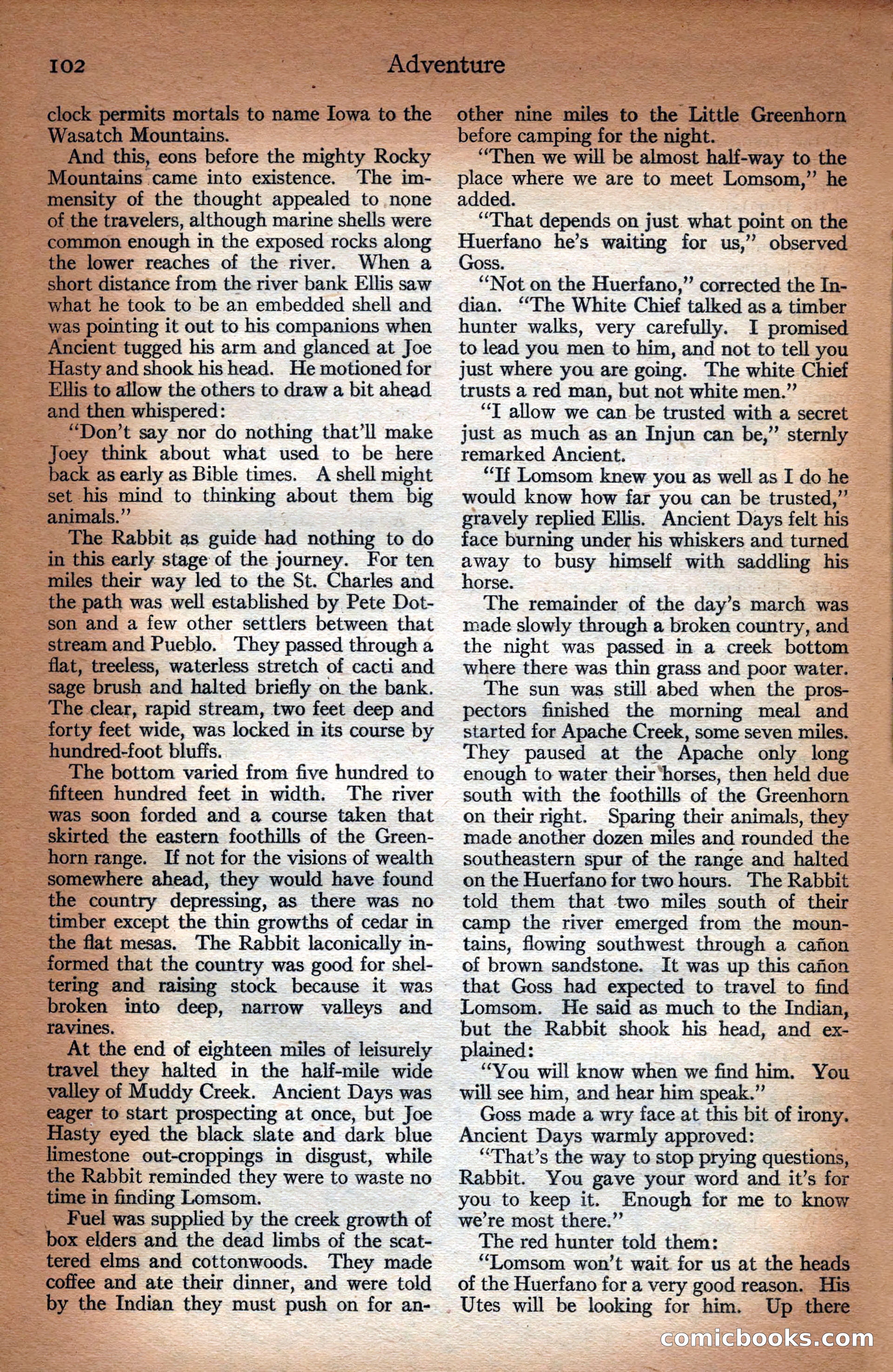Adventure Magazine Cover — page 104 of 196