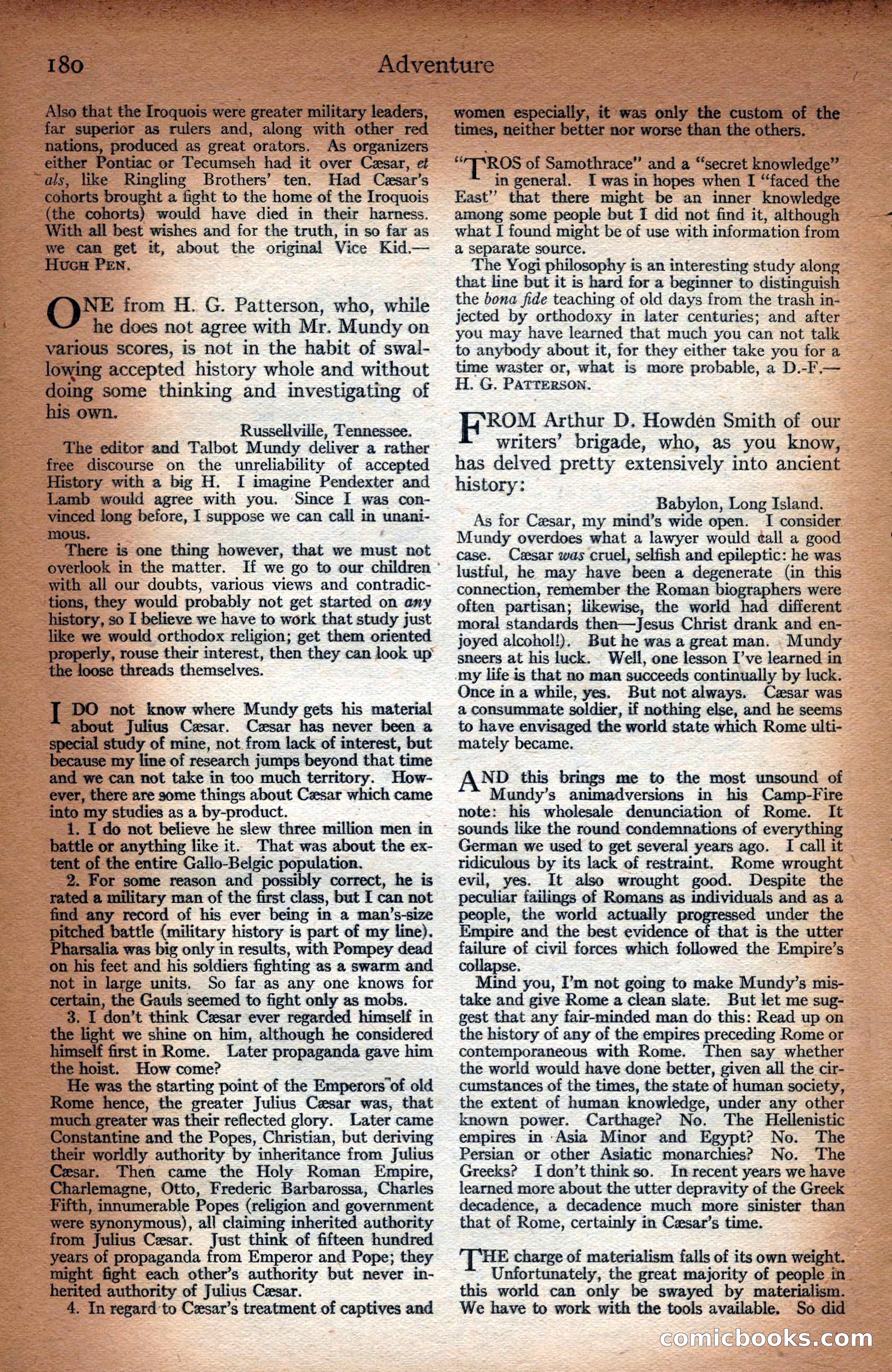 Adventure Magazine Cover — page 182 of 196
