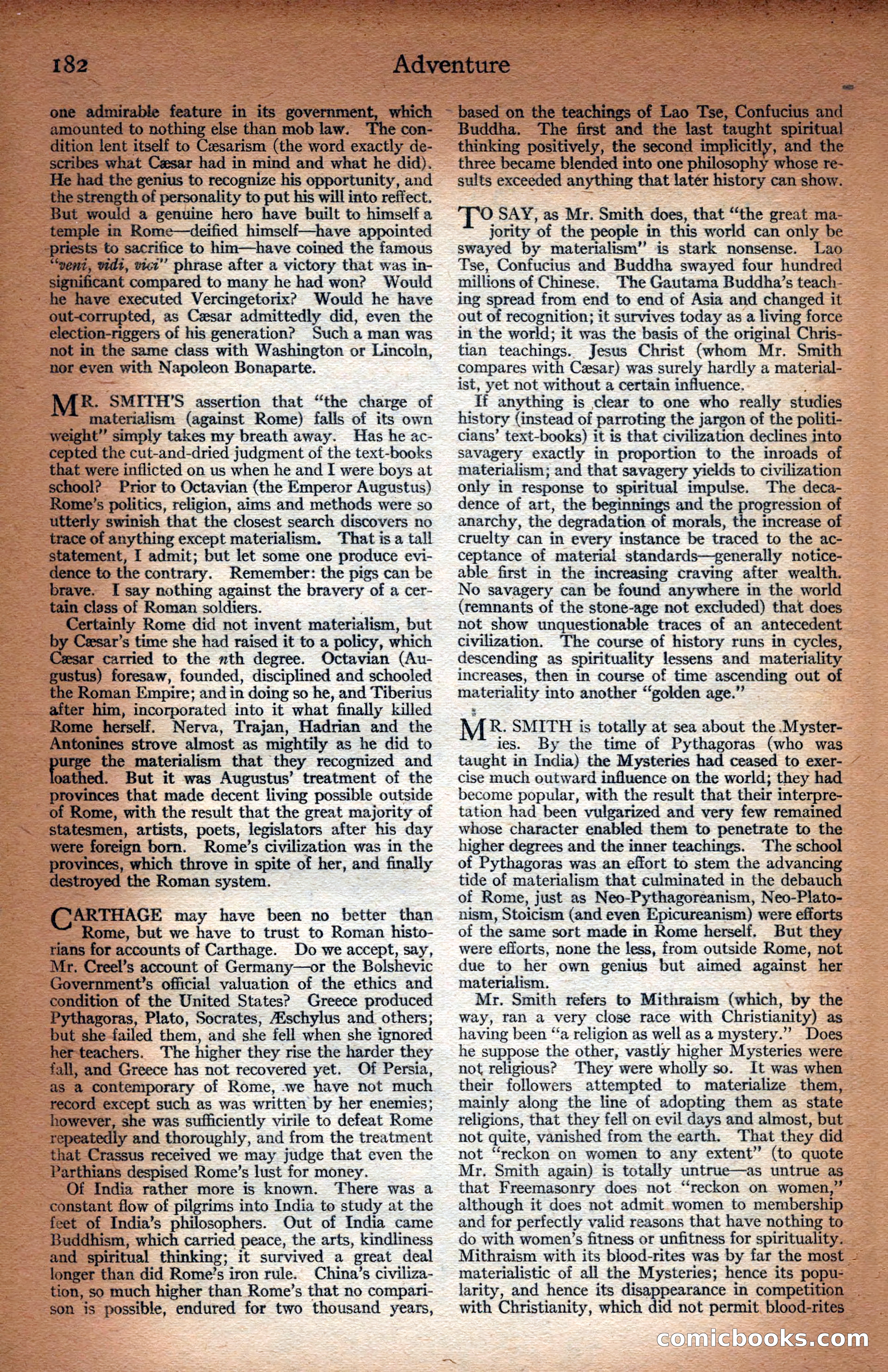 Adventure Magazine Cover — page 184 of 196