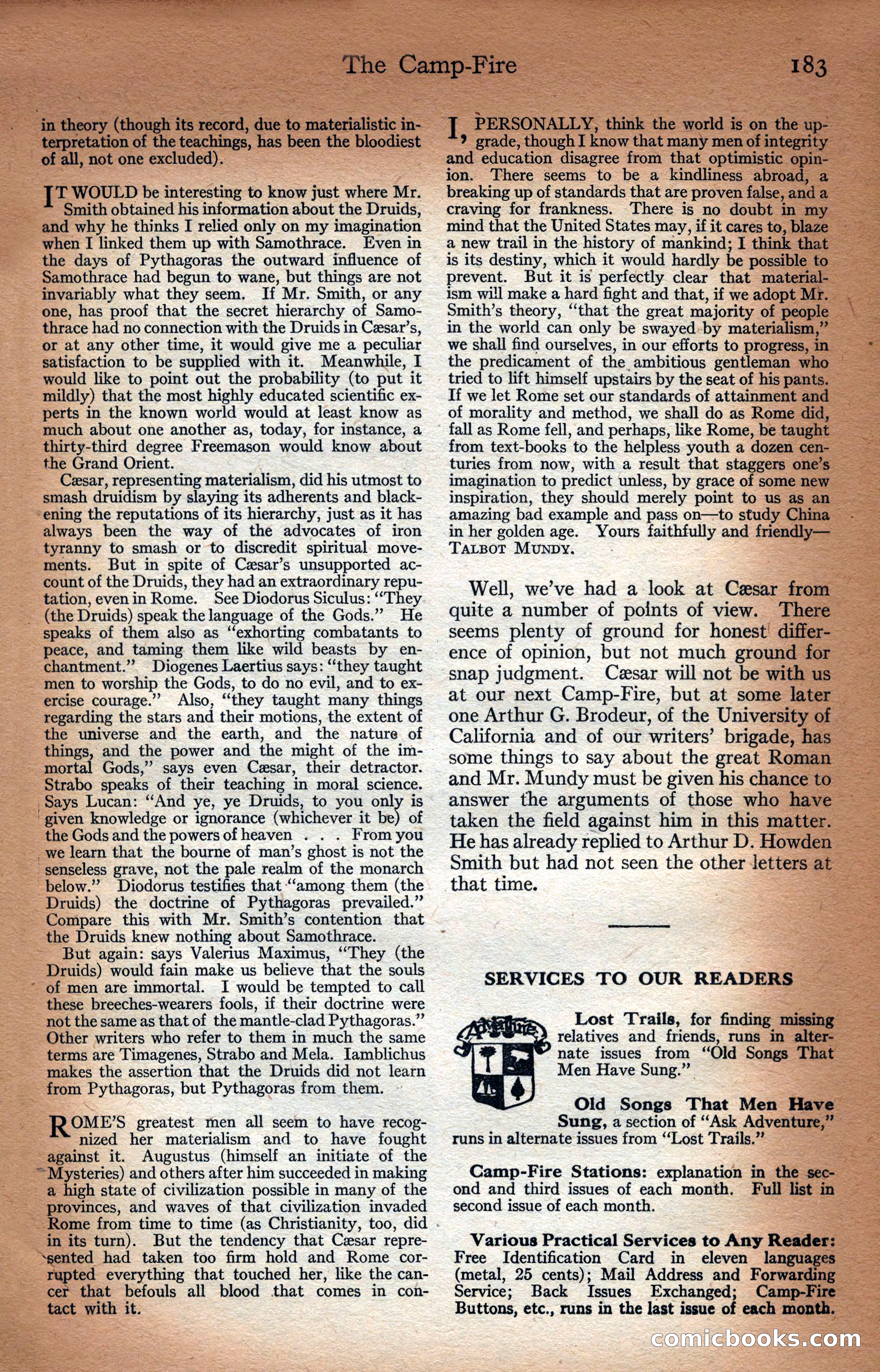 Adventure Magazine Cover — page 185 of 196