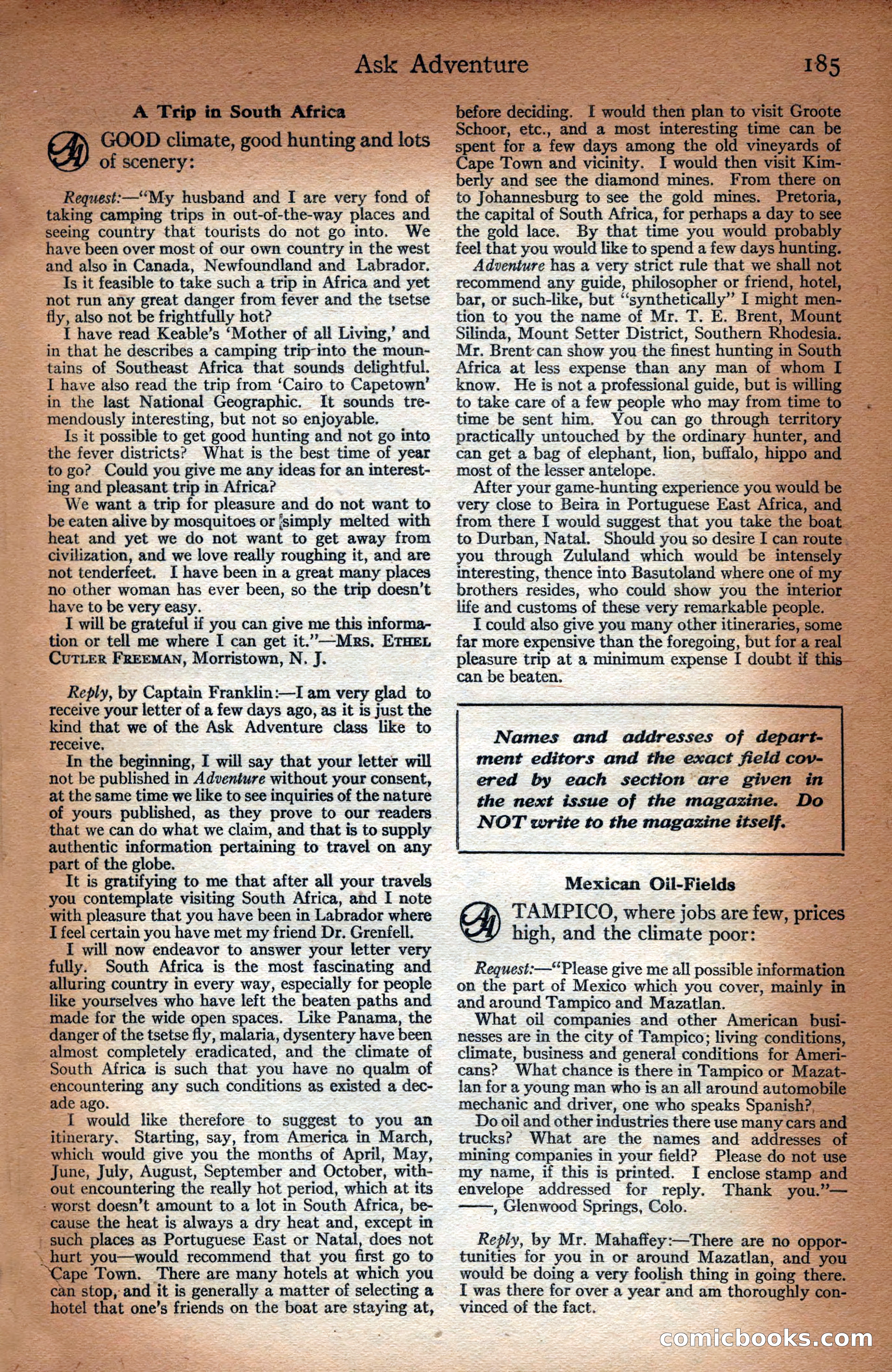 Adventure Magazine Cover — page 187 of 196