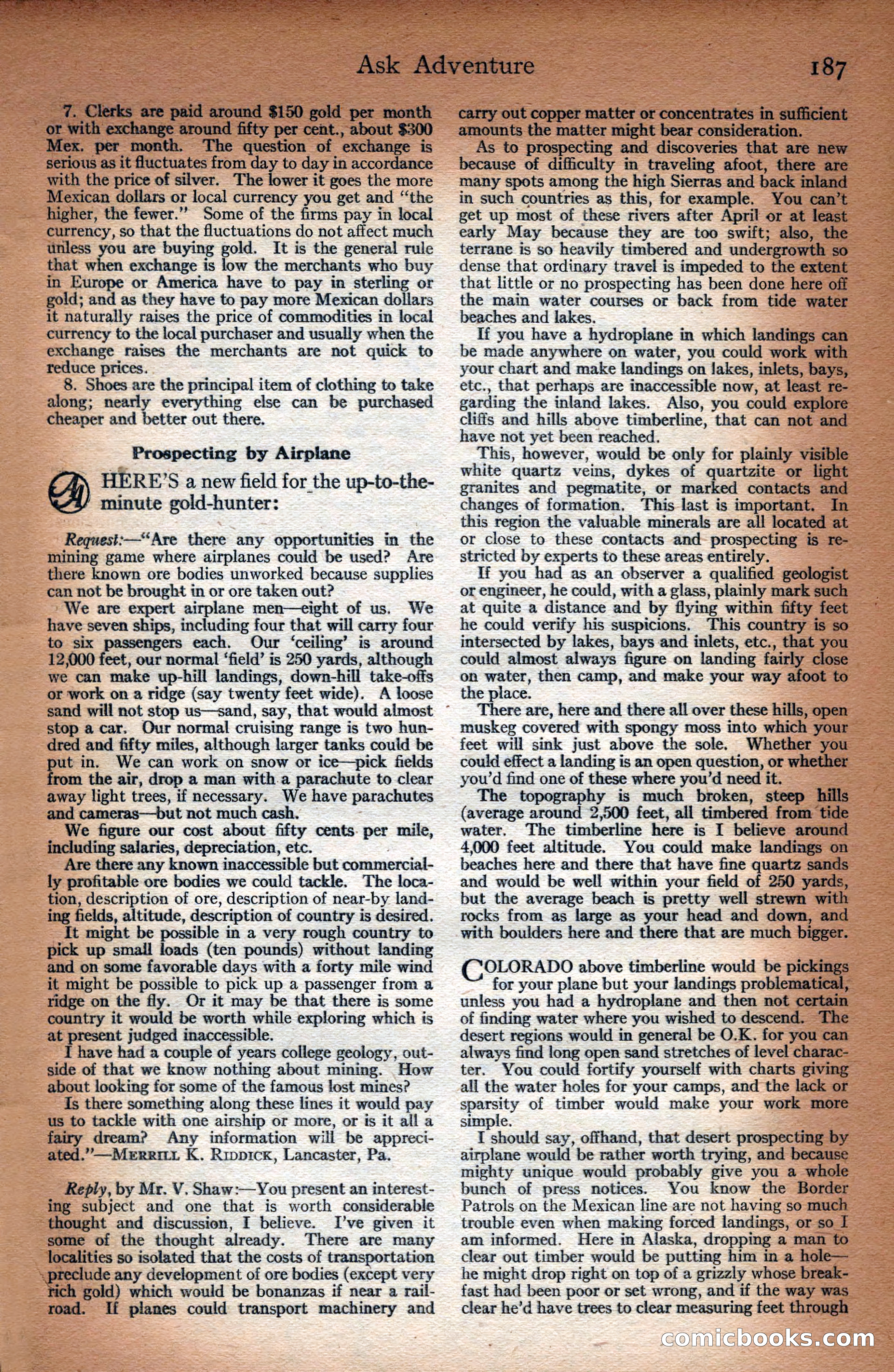 Adventure Magazine Cover — page 189 of 196