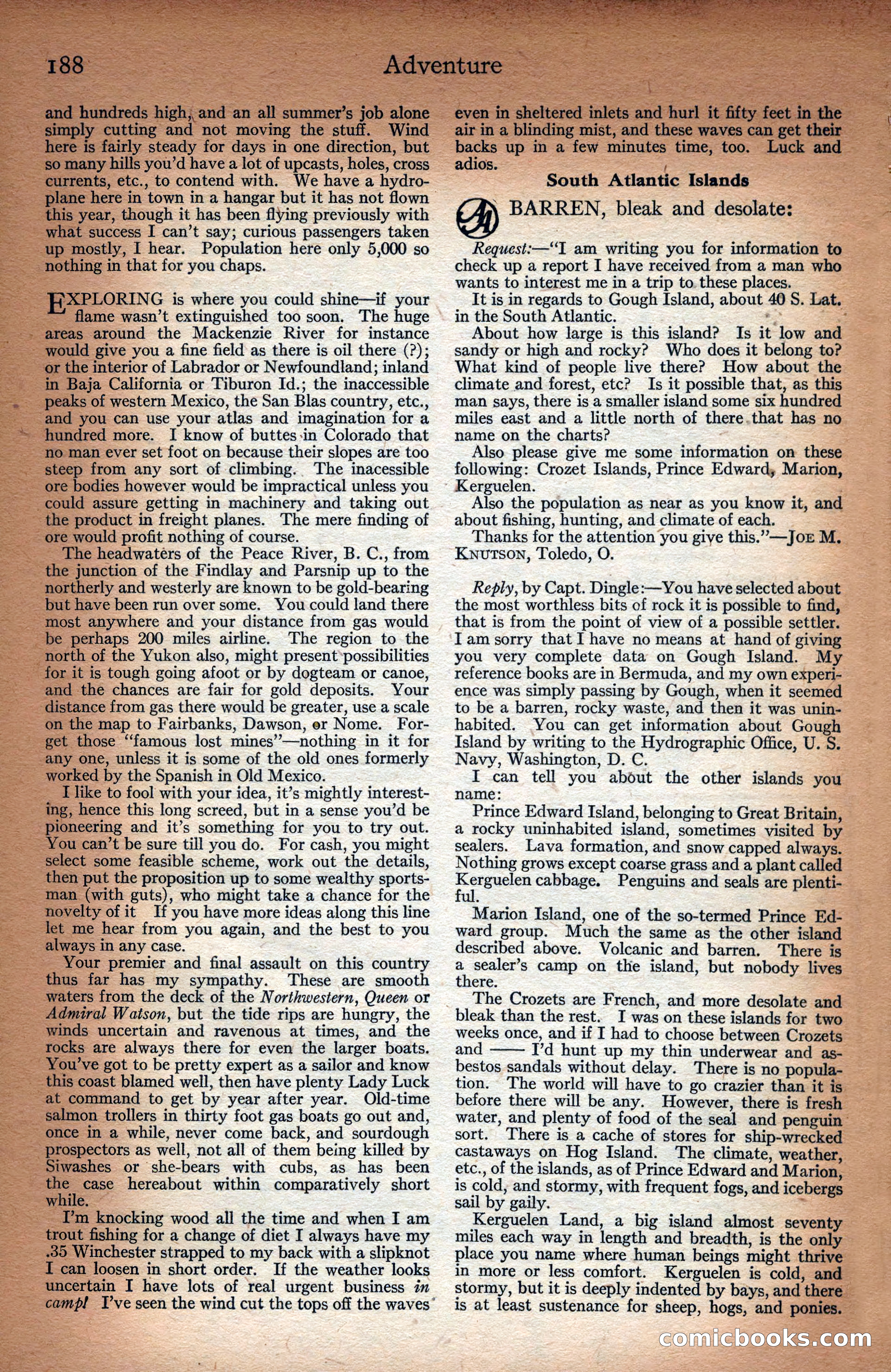 Adventure Magazine Cover — page 190 of 196