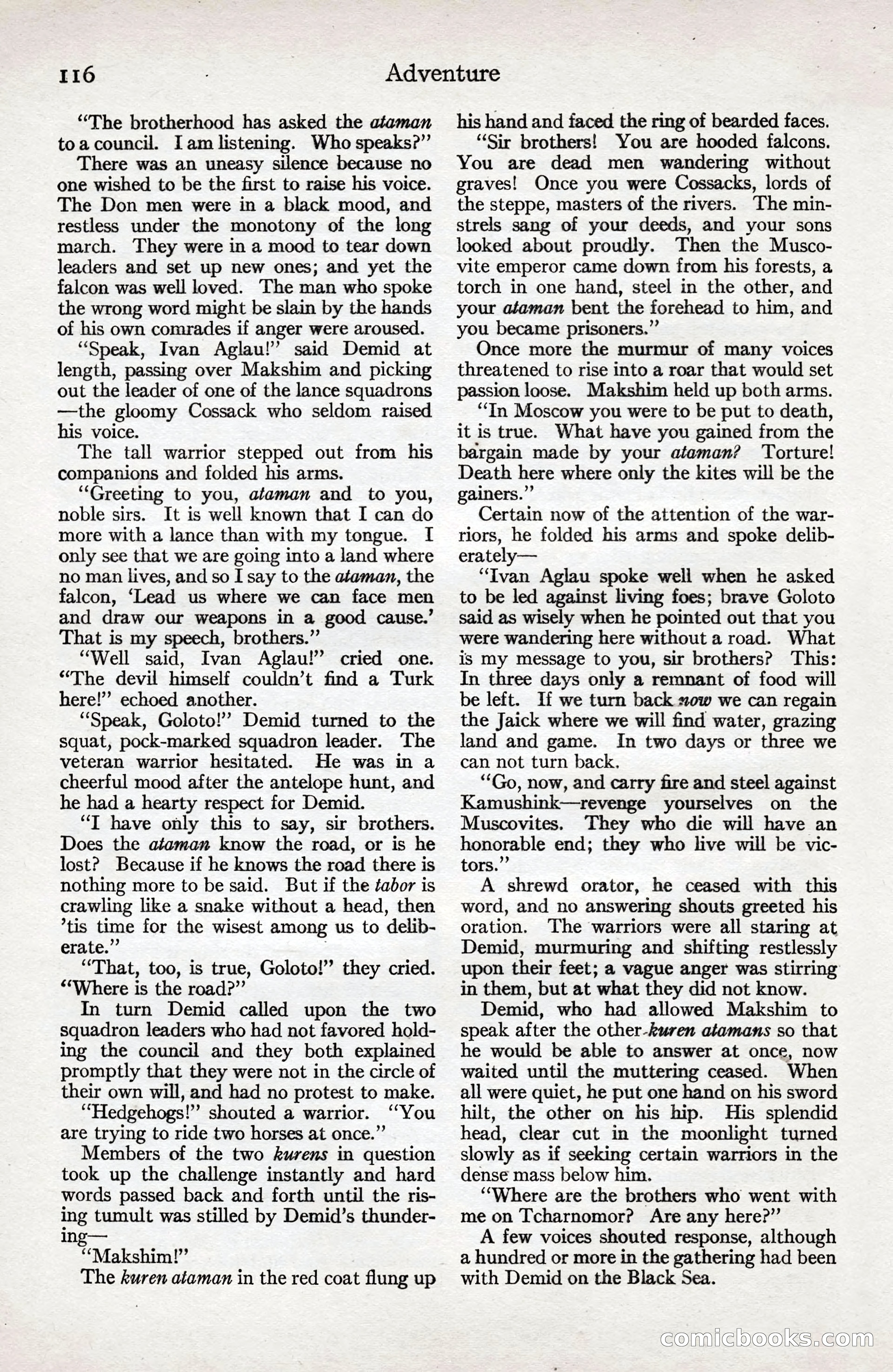 Adventure Magazine Cover — page 118 of 196