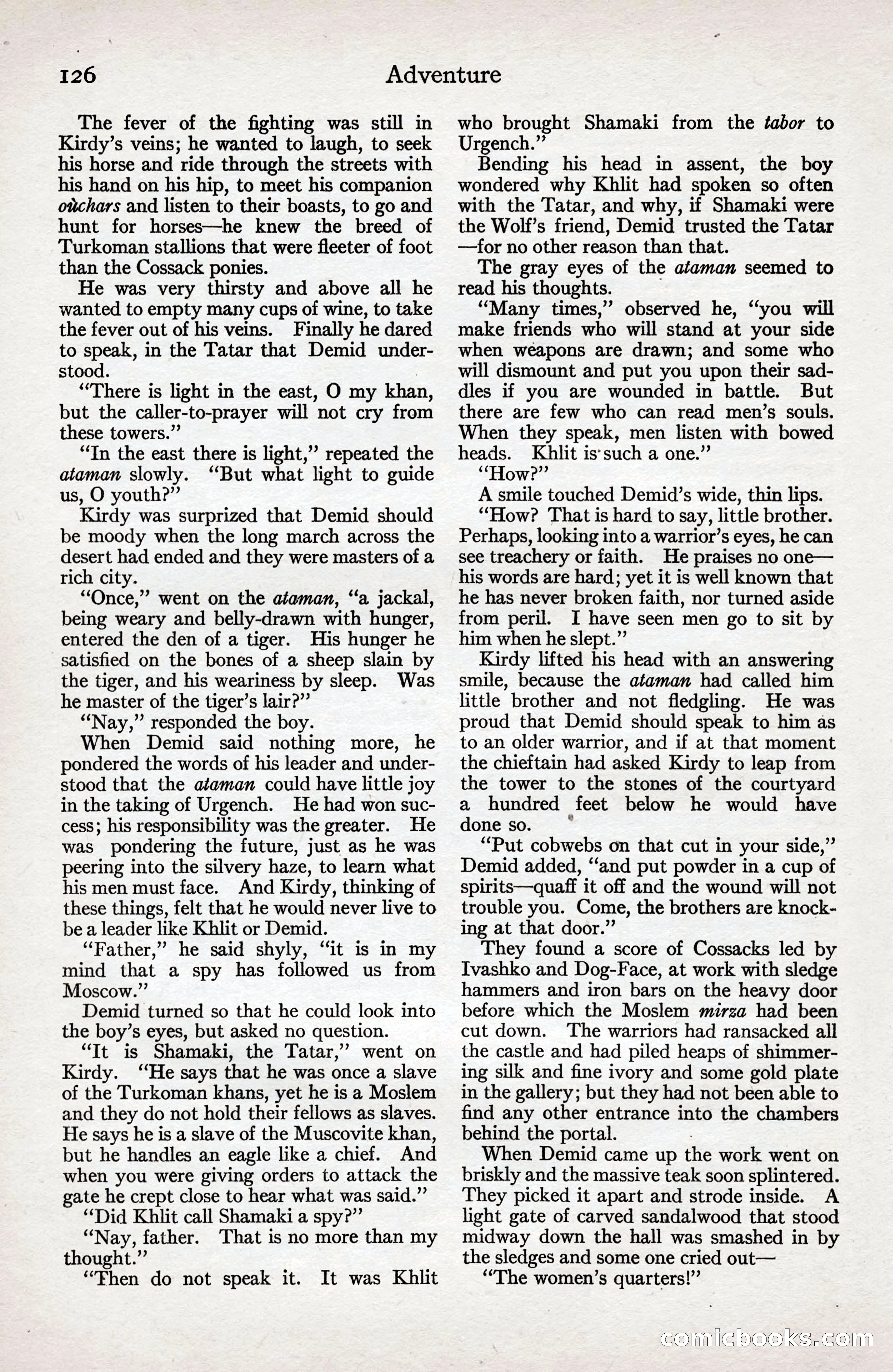 Adventure Magazine Cover — page 128 of 196