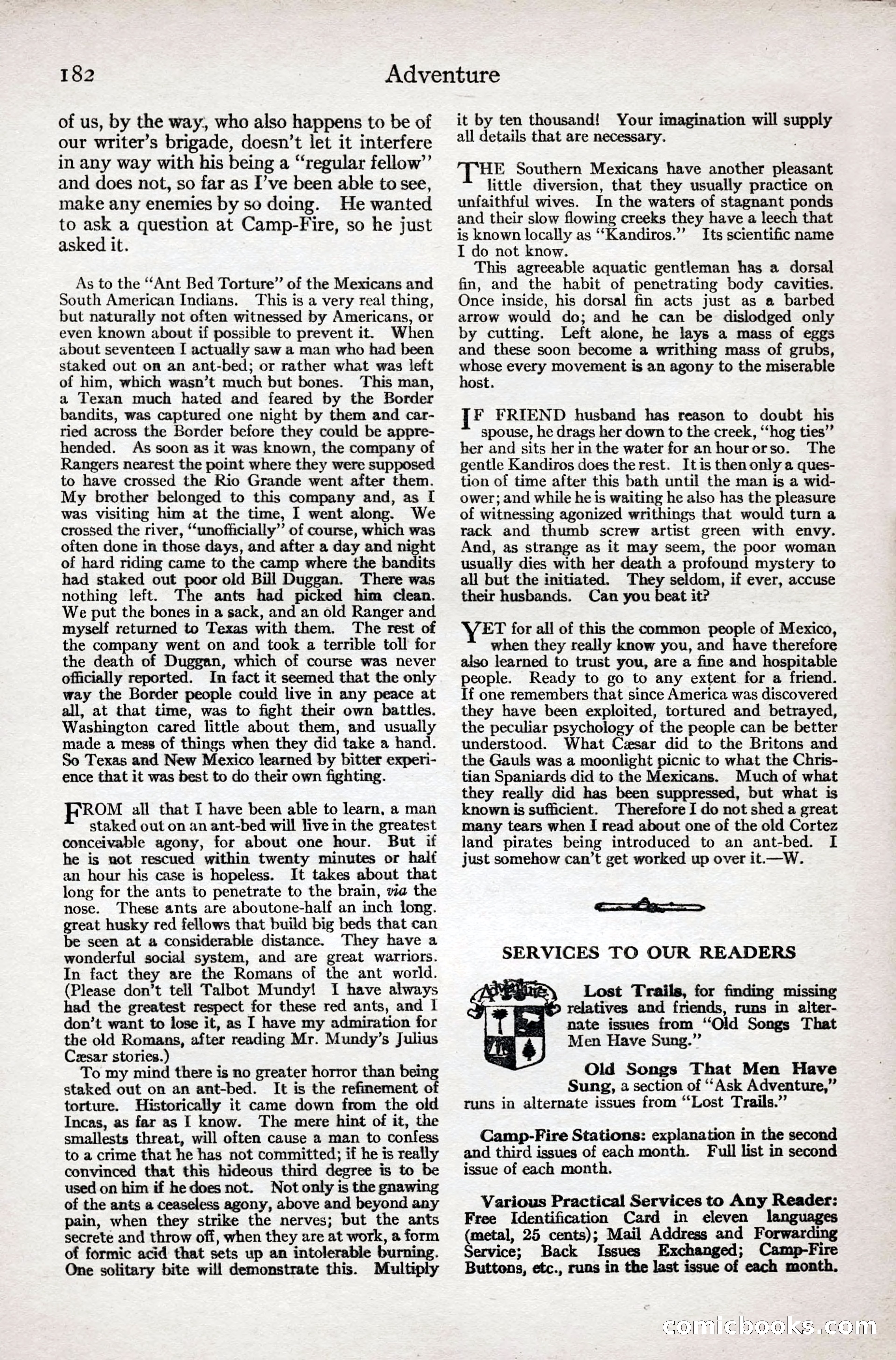 Adventure Magazine Cover — page 184 of 196