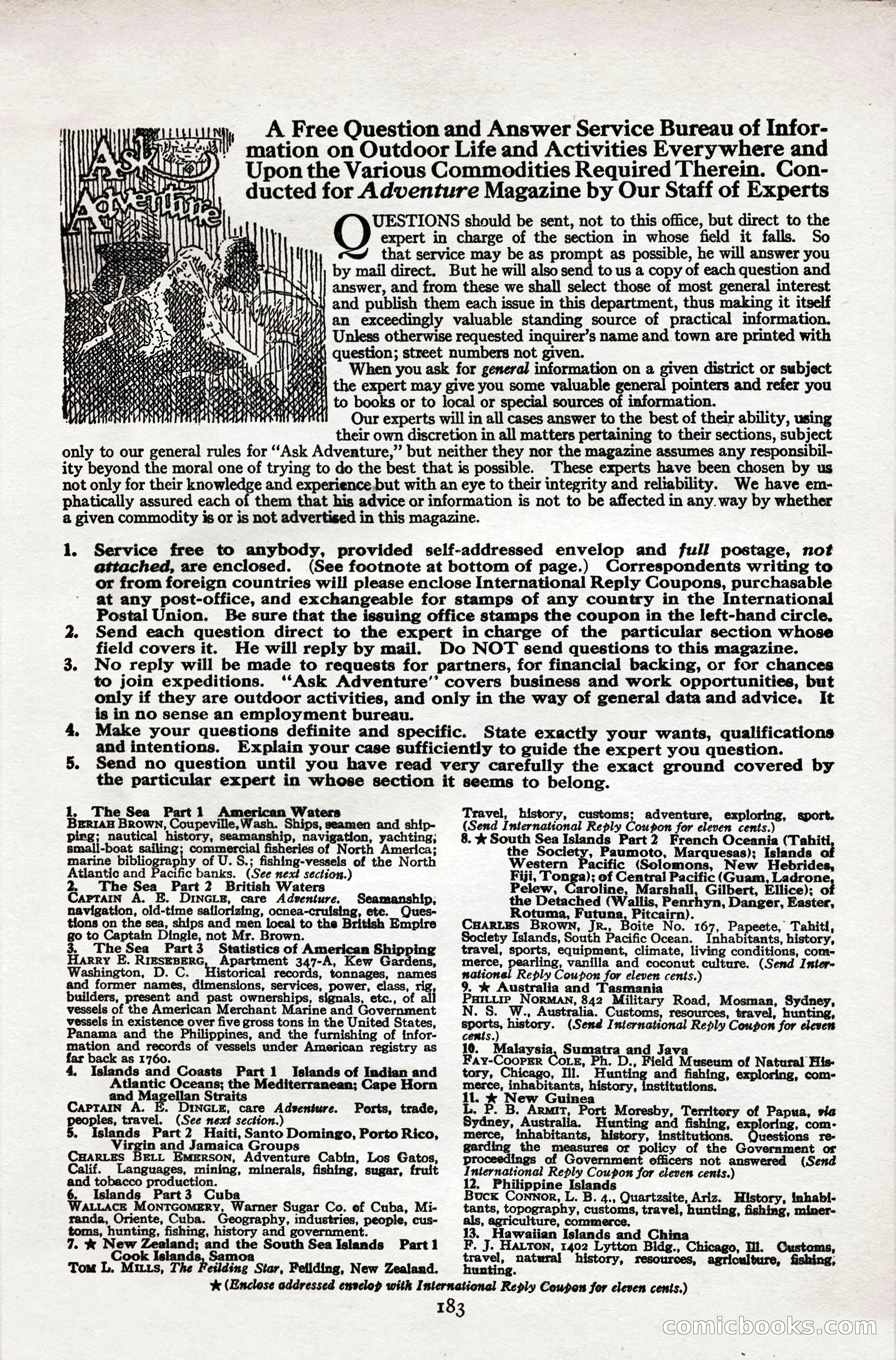 Adventure Magazine Cover — page 185 of 196