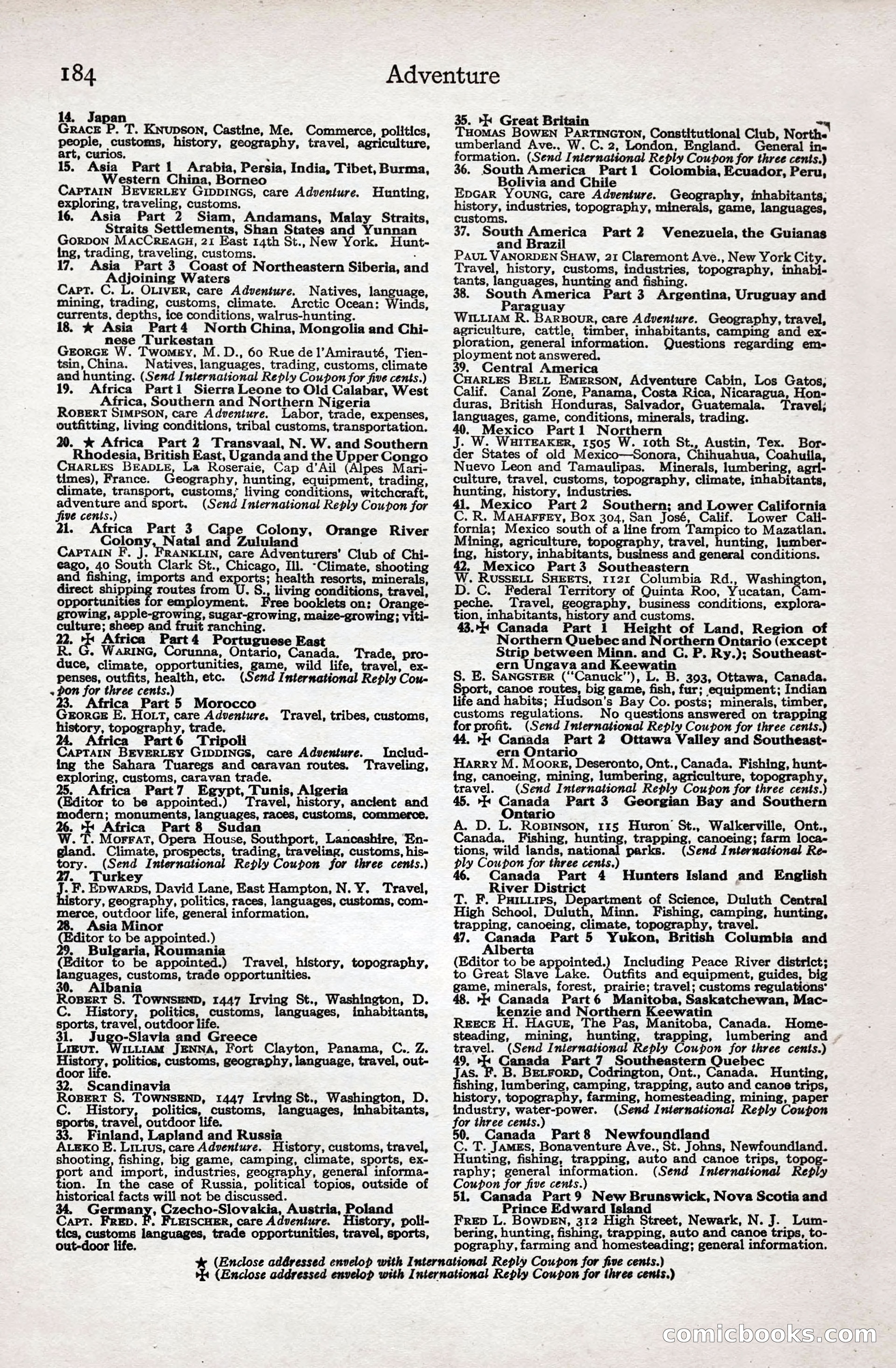 Adventure Magazine Cover — page 186 of 196