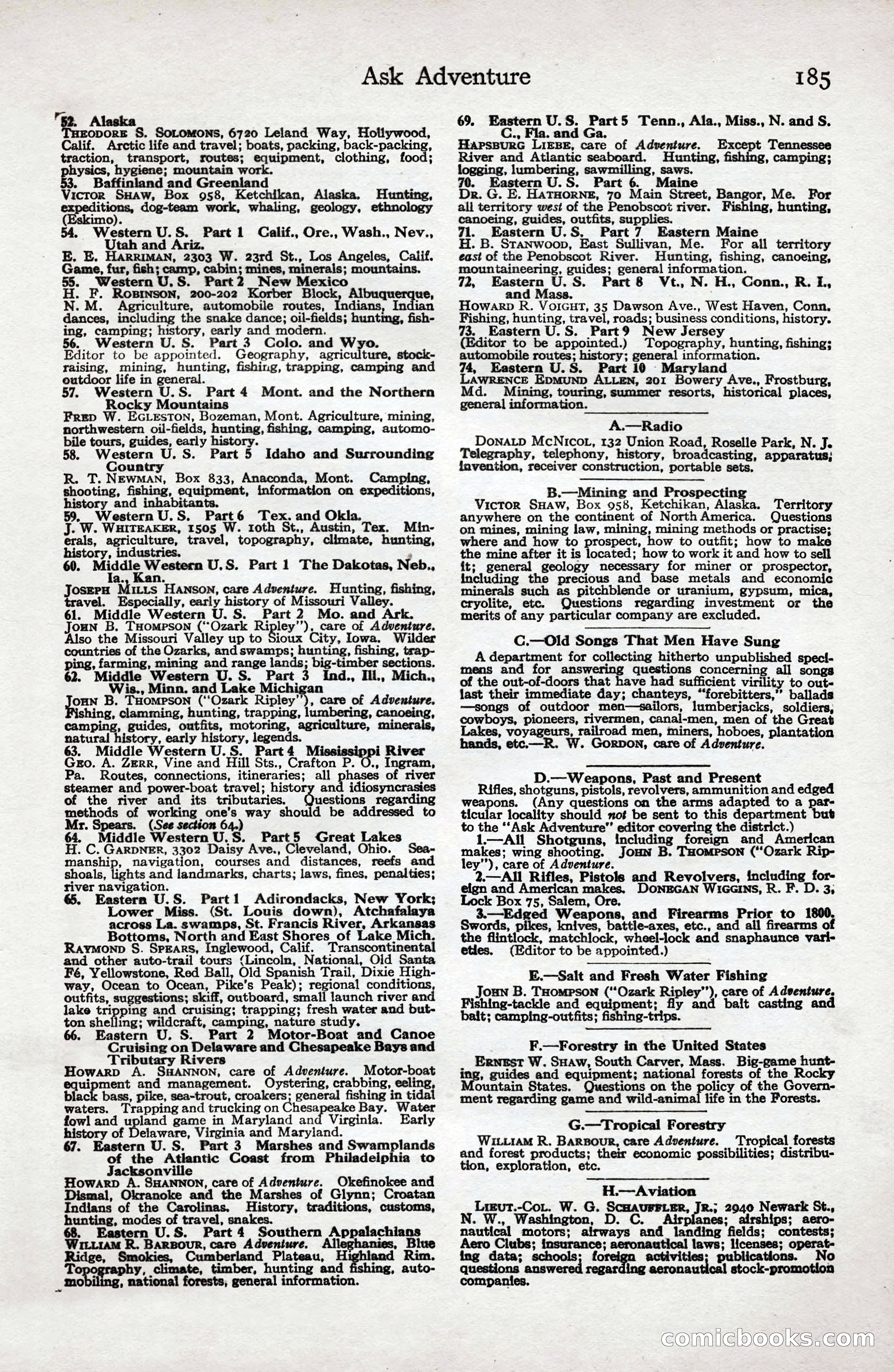 Adventure Magazine Cover — page 187 of 196