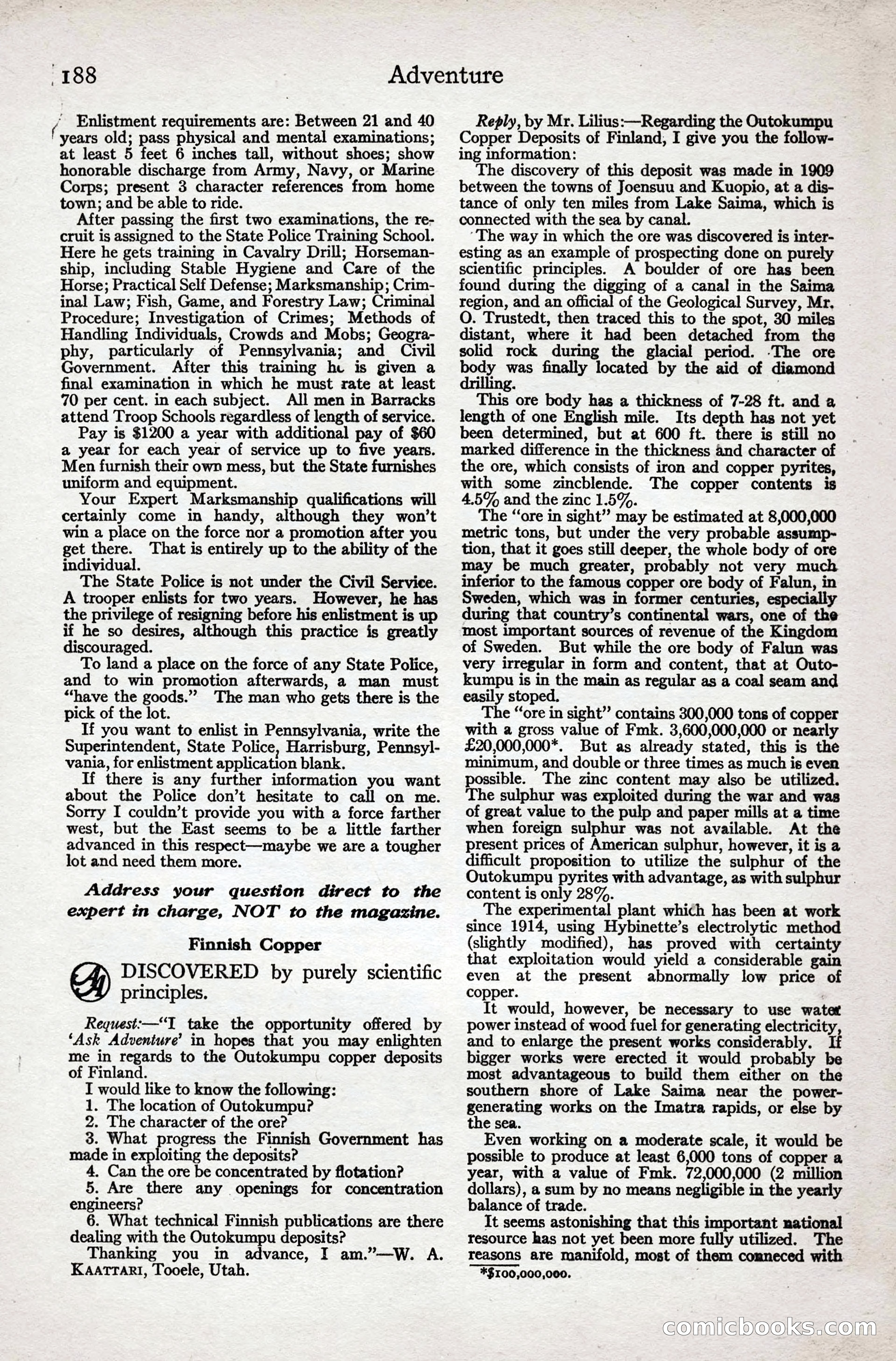 Adventure Magazine Cover — page 190 of 196