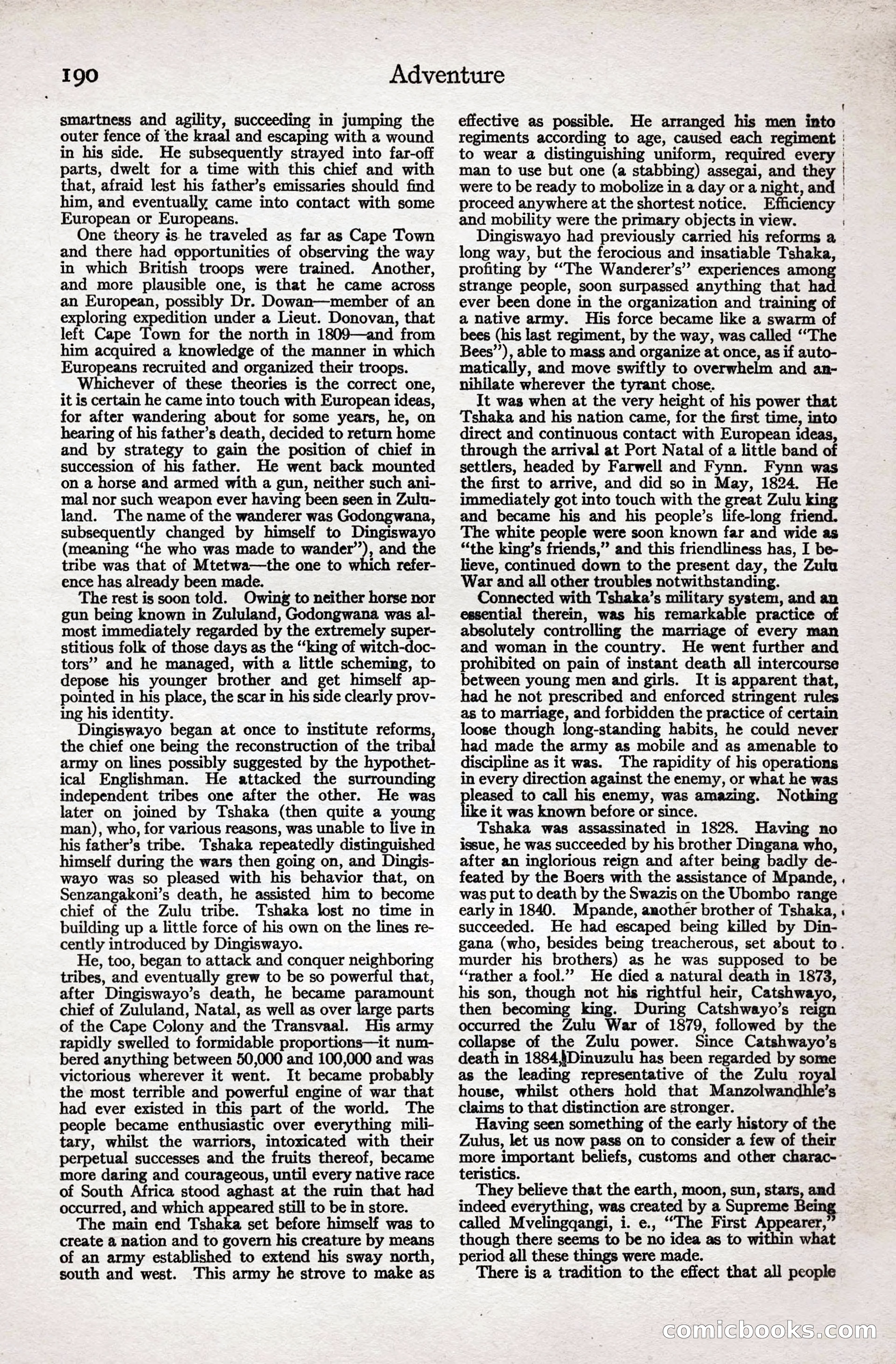Adventure Magazine Cover — page 192 of 196
