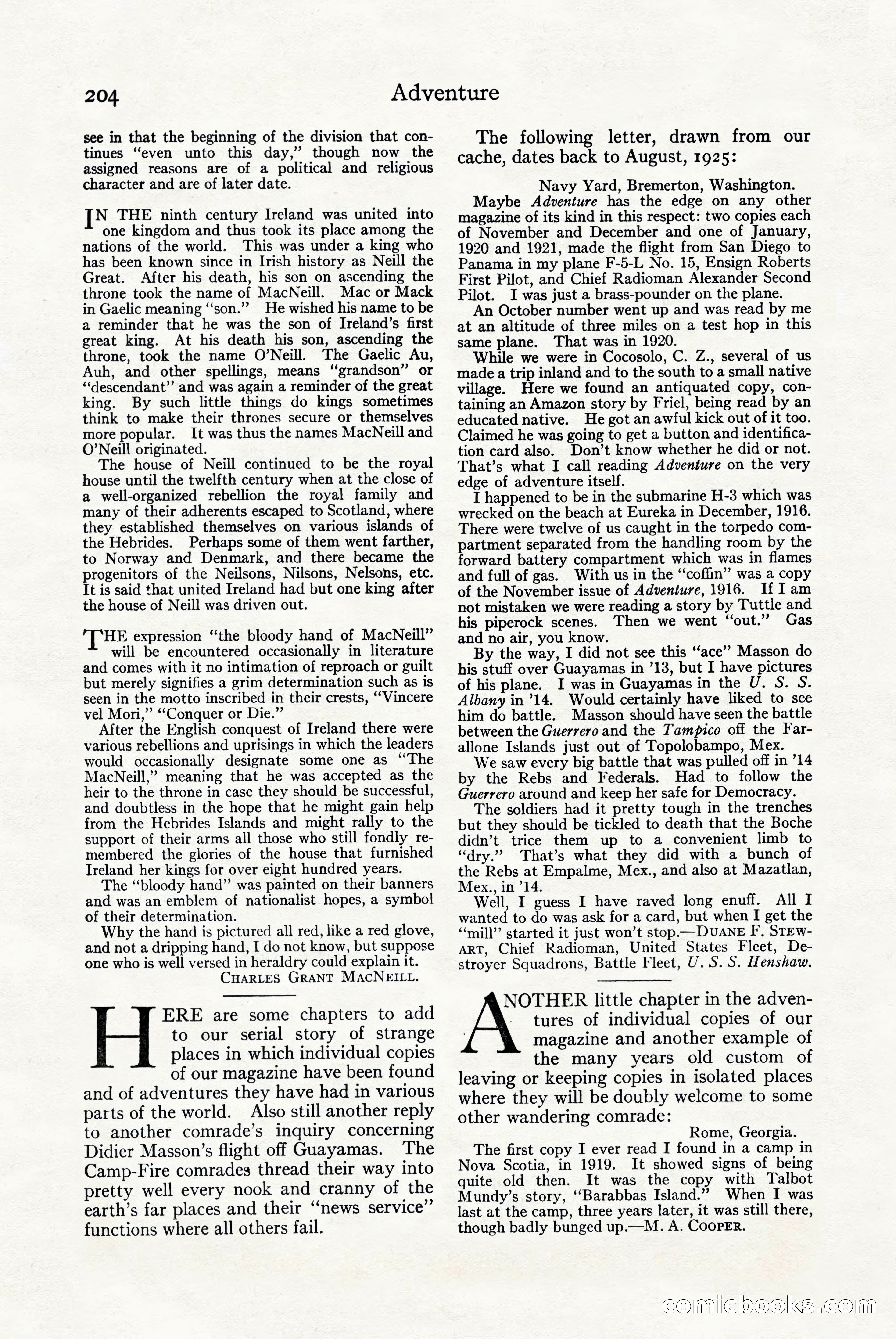 Adventure Magazine Cover — page 206 of 228