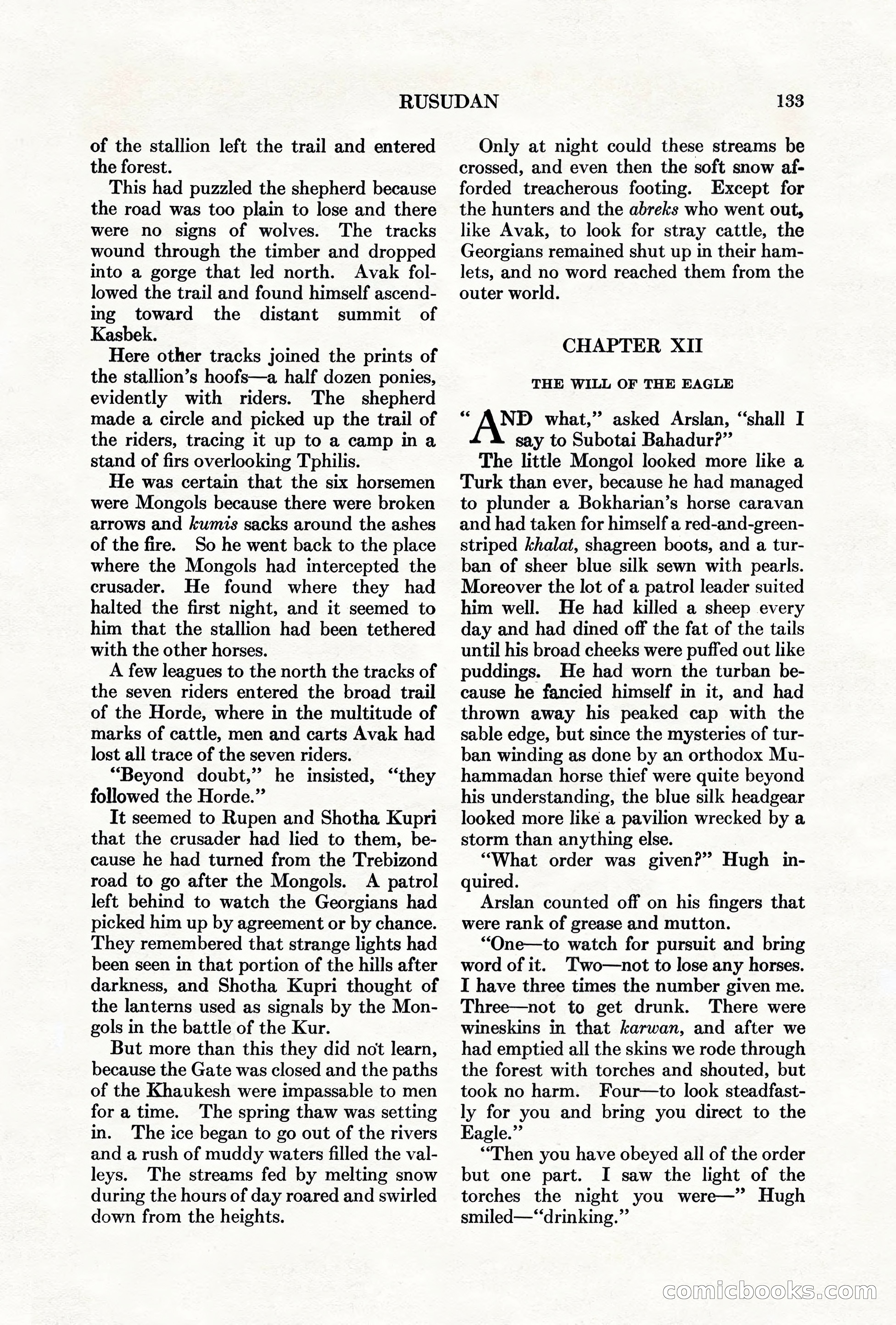 Adventure, May 1, 1927 — page 135 of 204