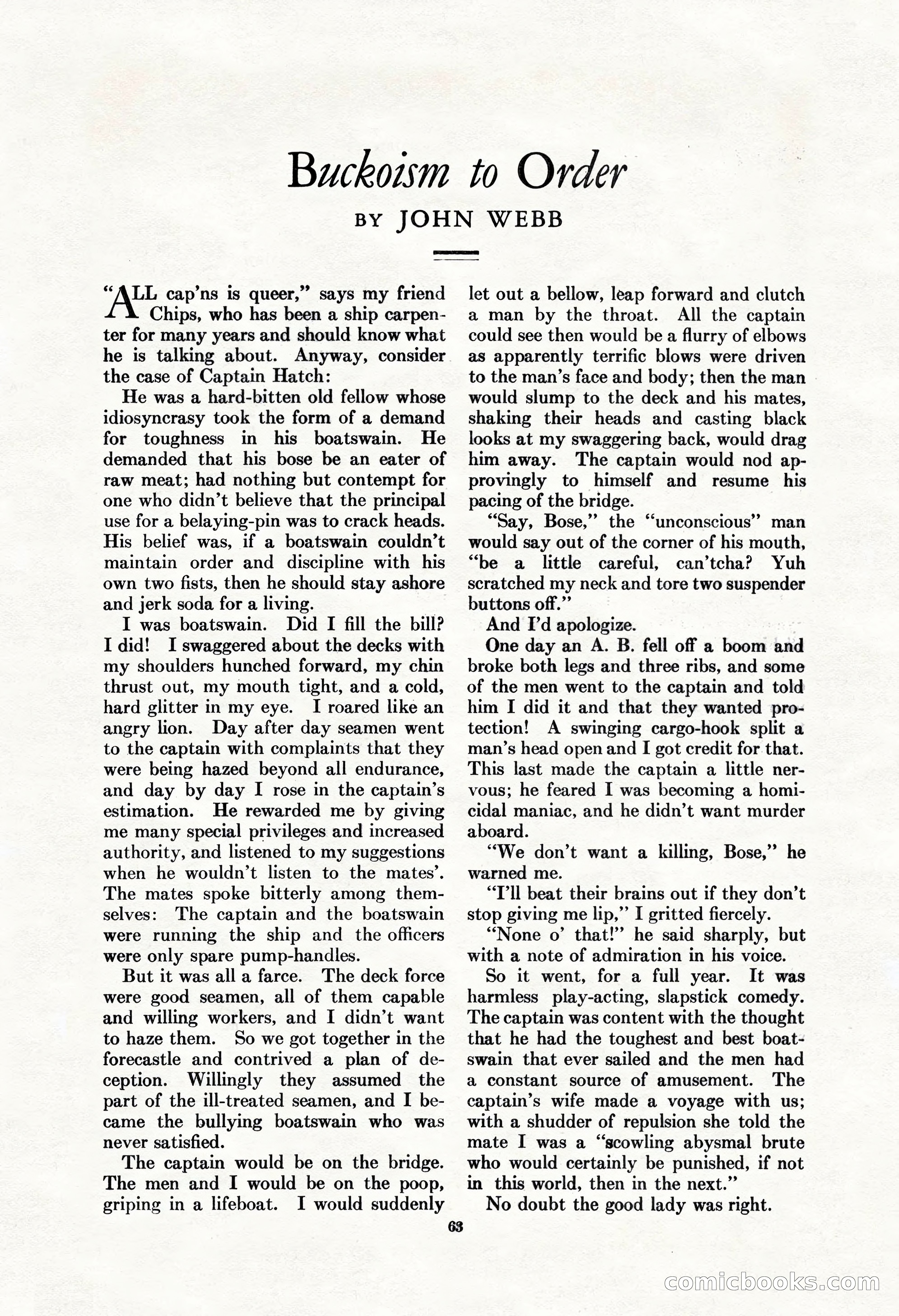 Adventure, Vol. 62, No. 6 — page 65 of 206