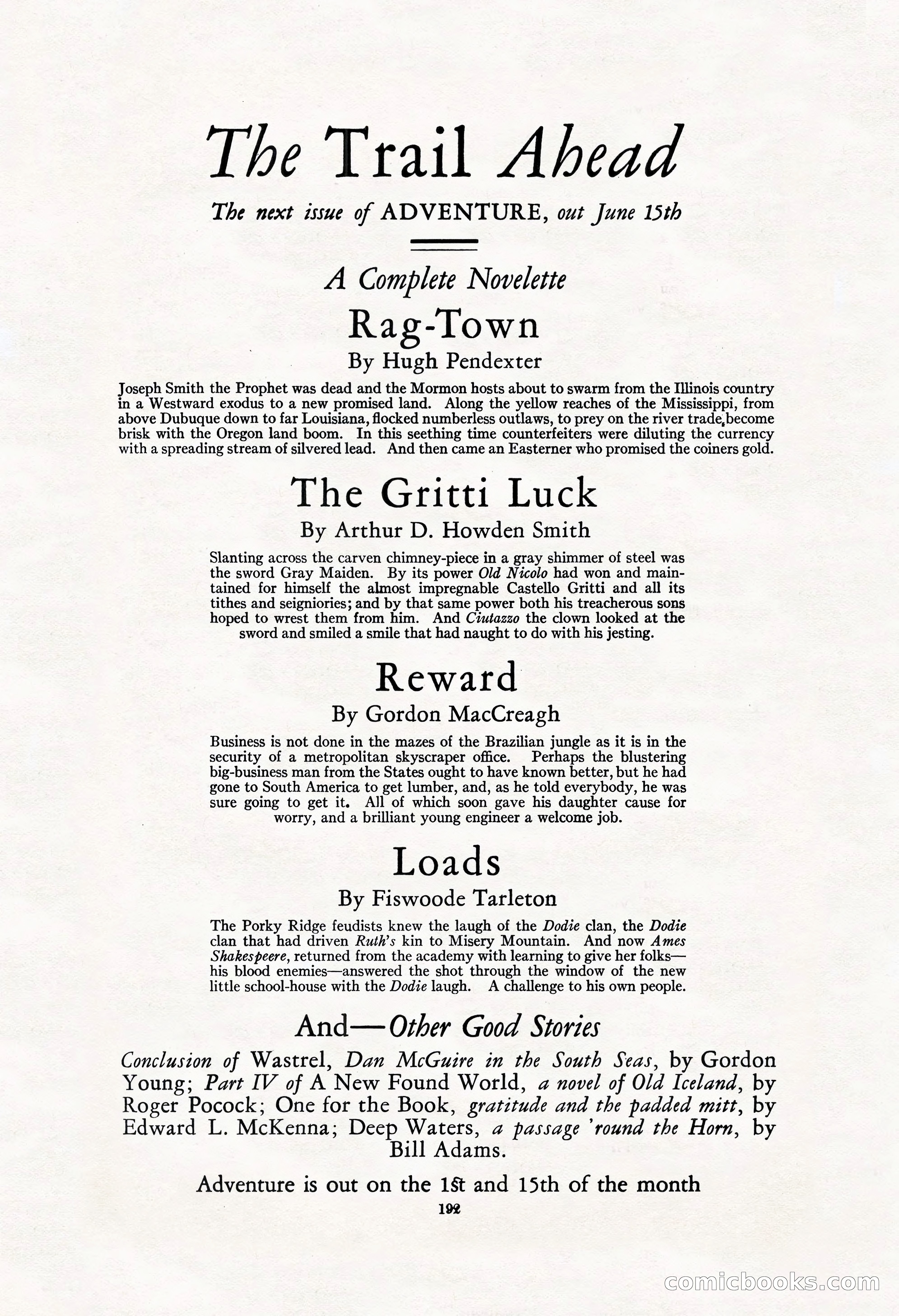 Adventure, Vol. 62, No. 6 — page 194 of 206