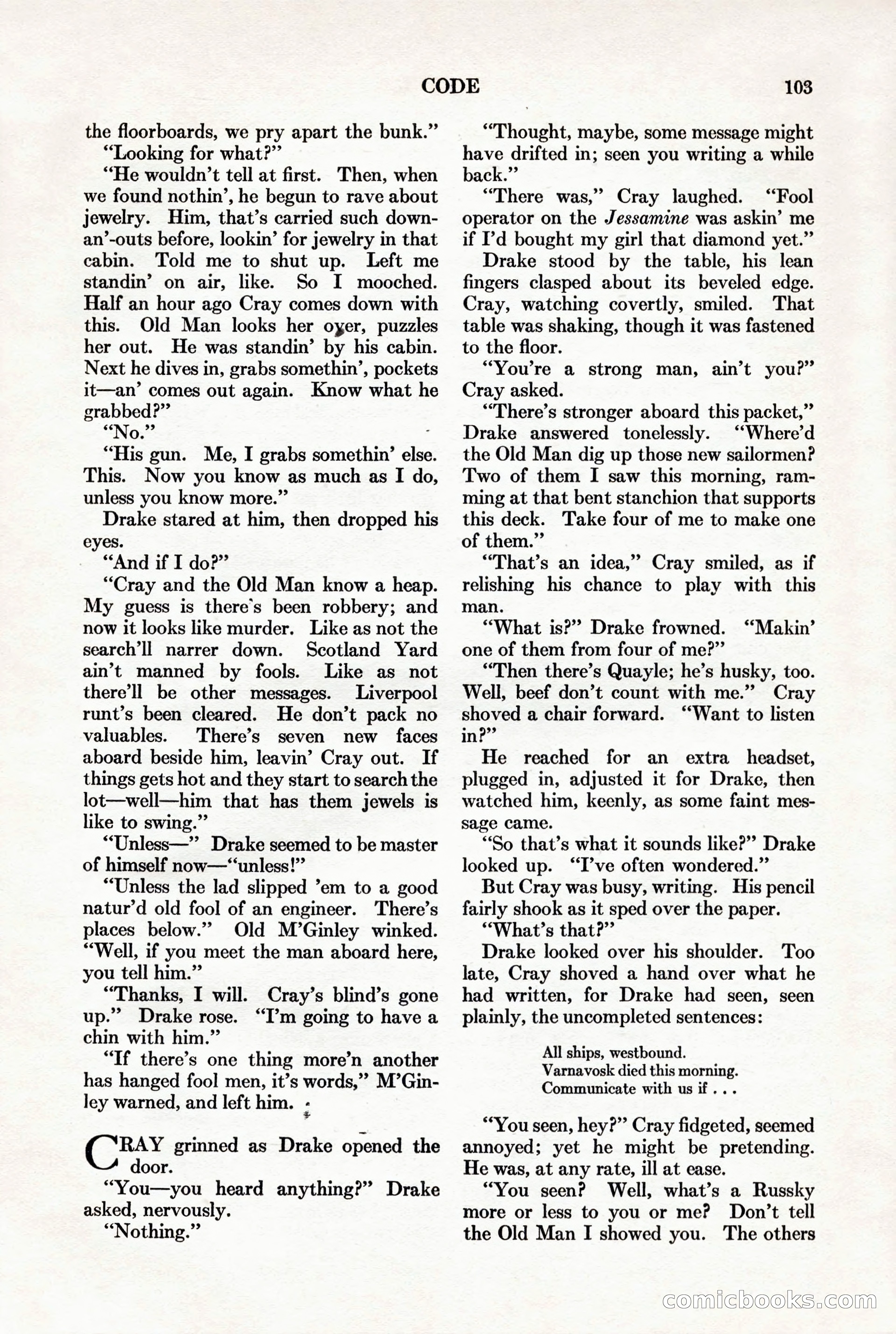 Adventure, November 15, 1927 — page 105 of 196