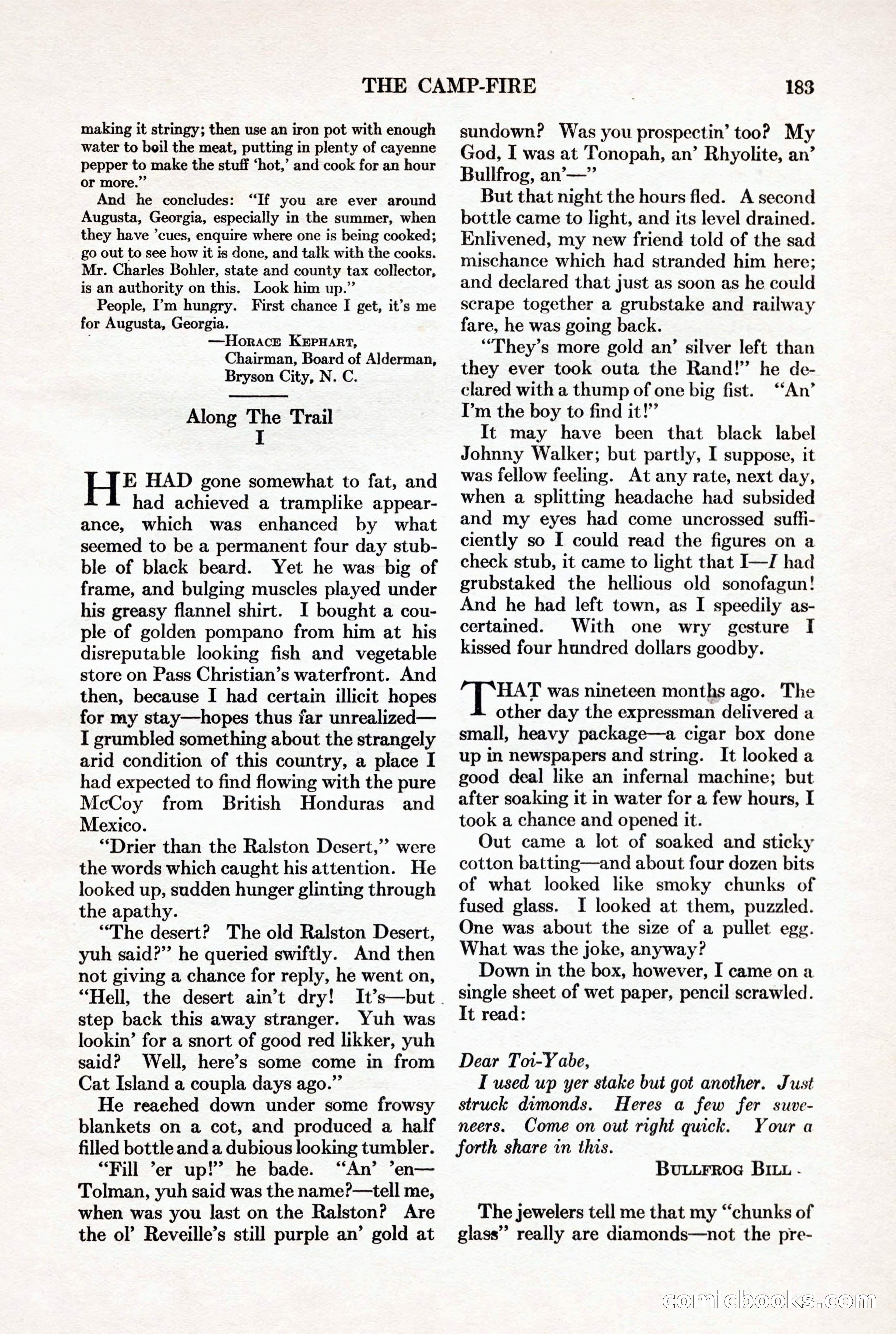 Adventure, November 15, 1927 — page 185 of 196