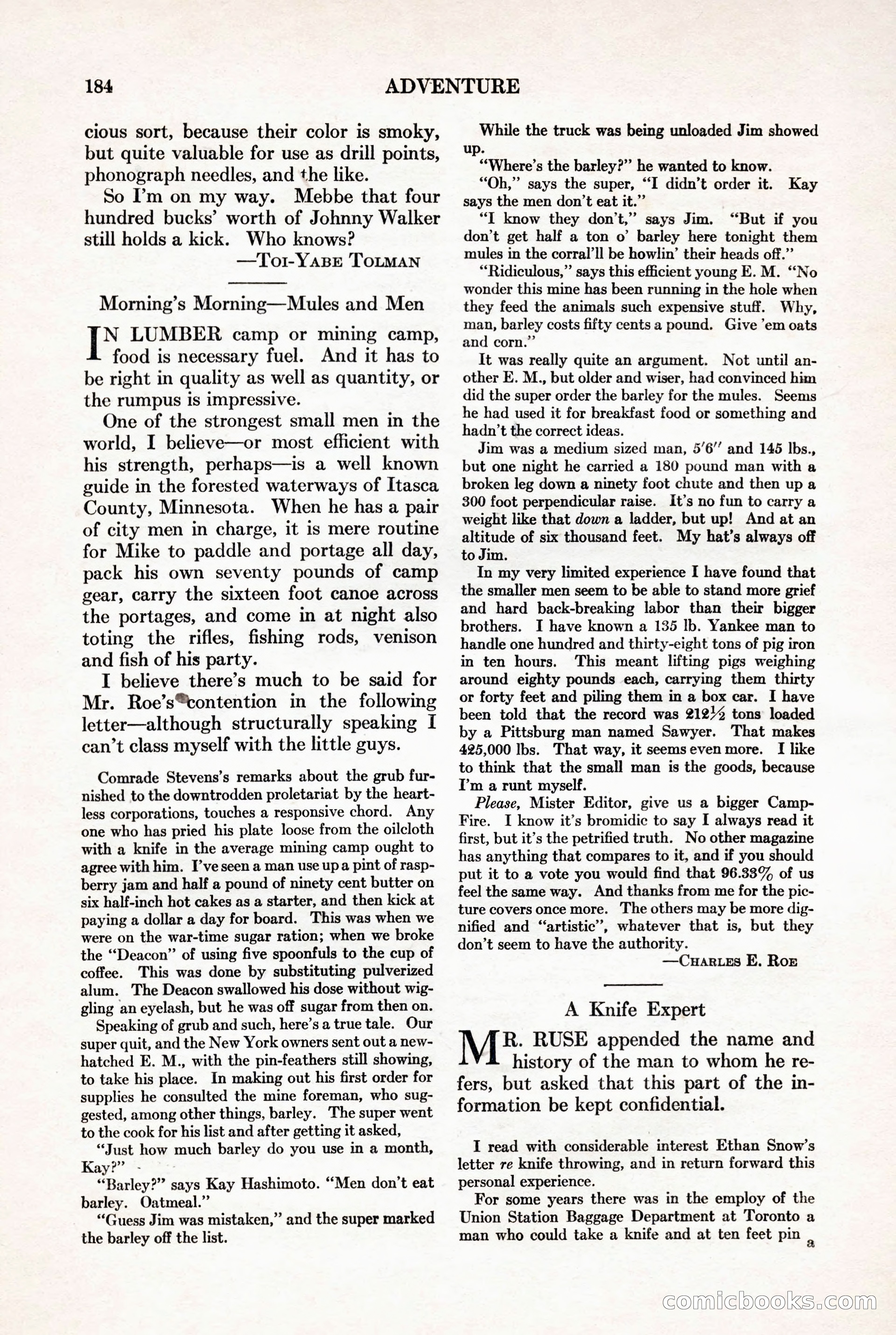 Adventure, November 15, 1927 — page 186 of 196
