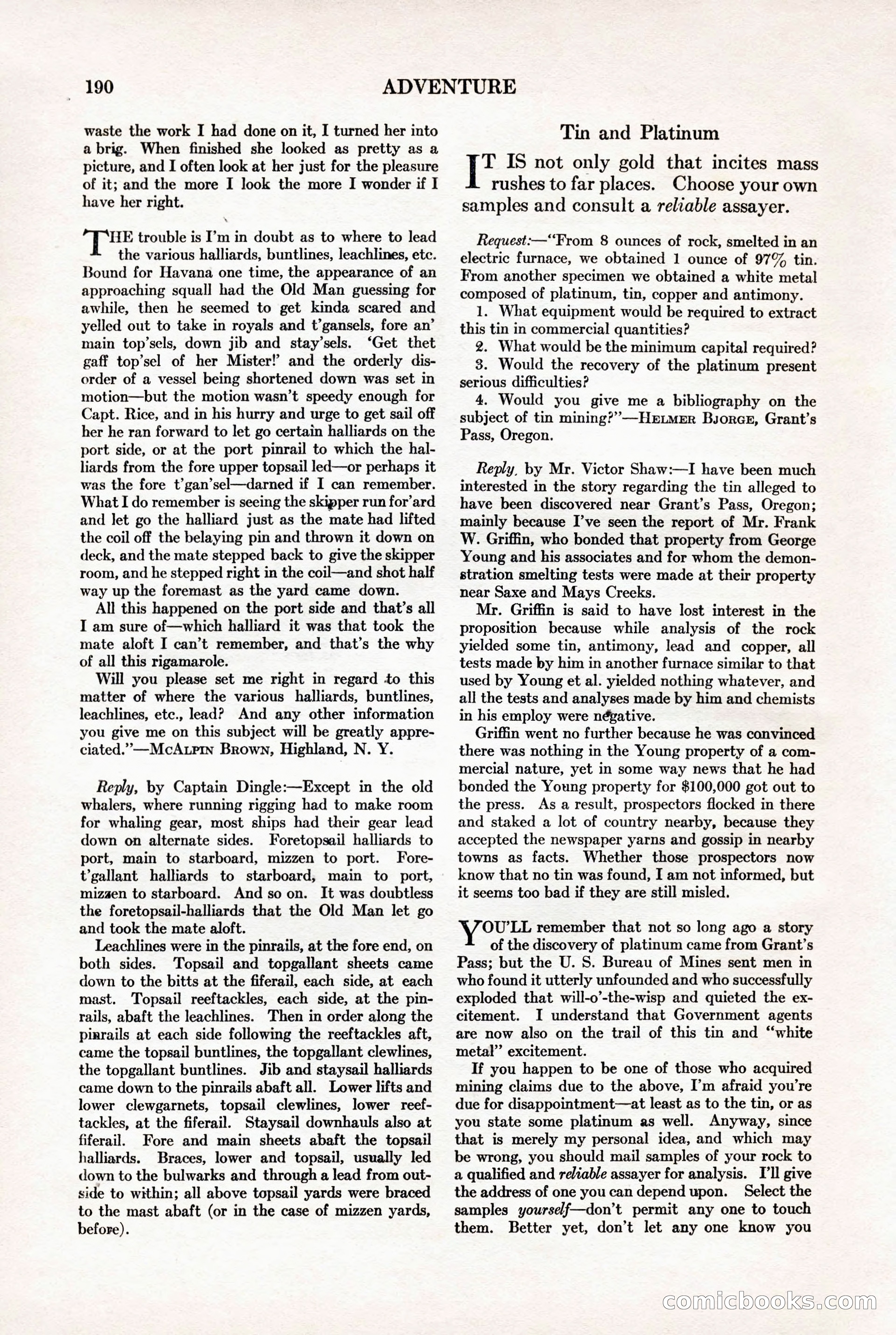 Adventure, November 15, 1927 — page 192 of 196
