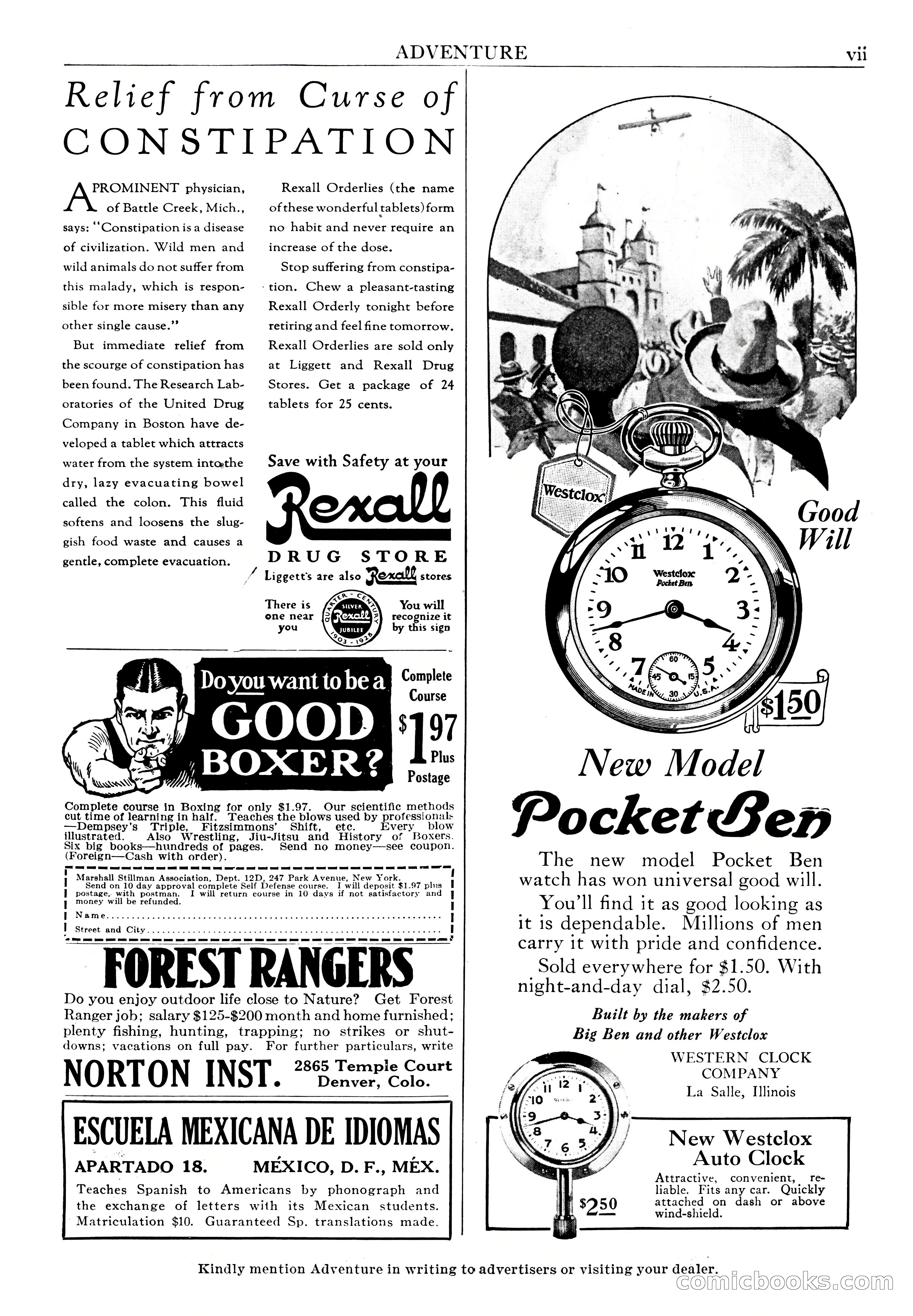 Adventure Magazine, May 1, 1928 — page 9 of 206
