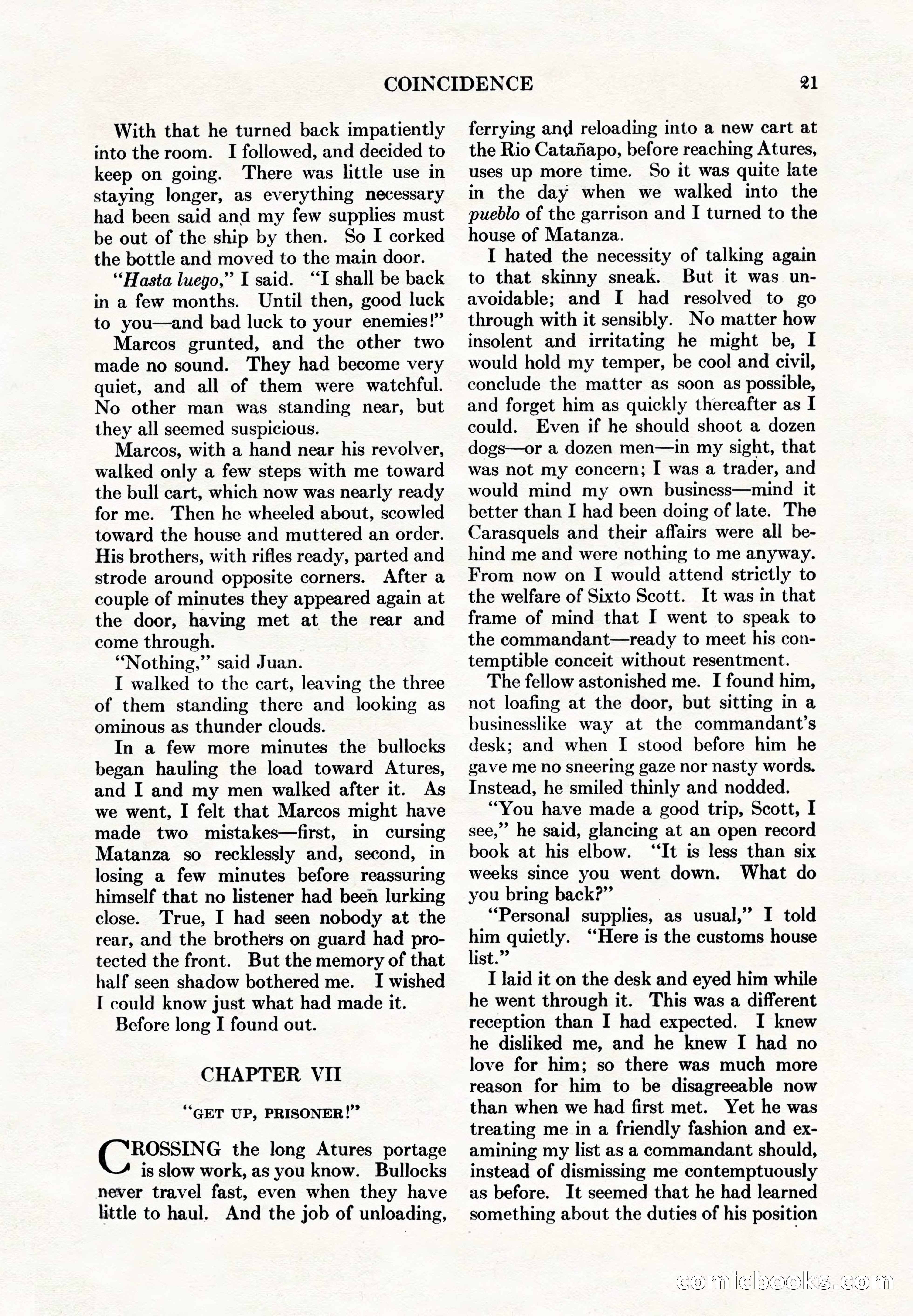 Adventure Magazine, May 1, 1928 — page 33 of 206