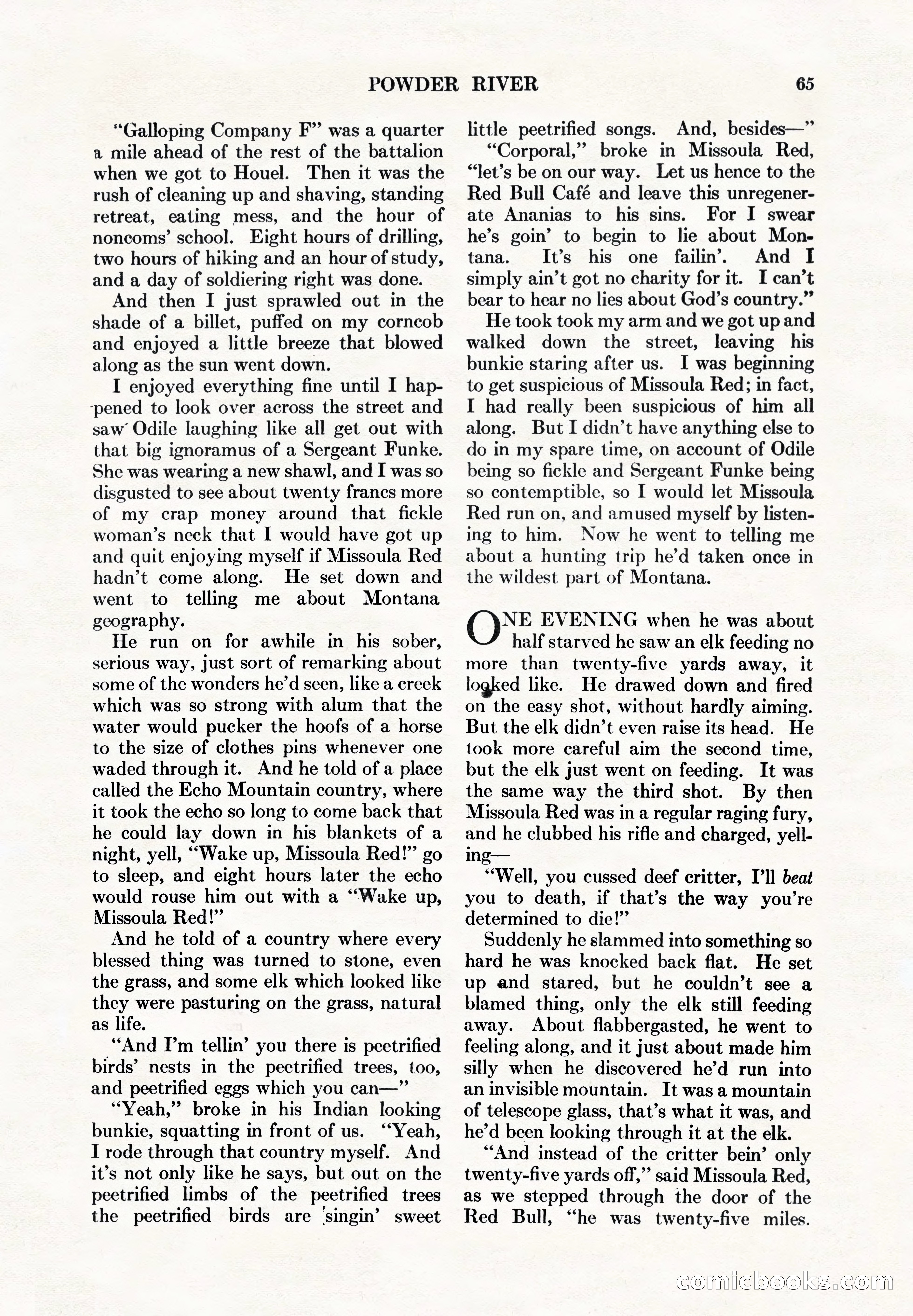 Adventure Magazine, May 1, 1928 — page 77 of 206