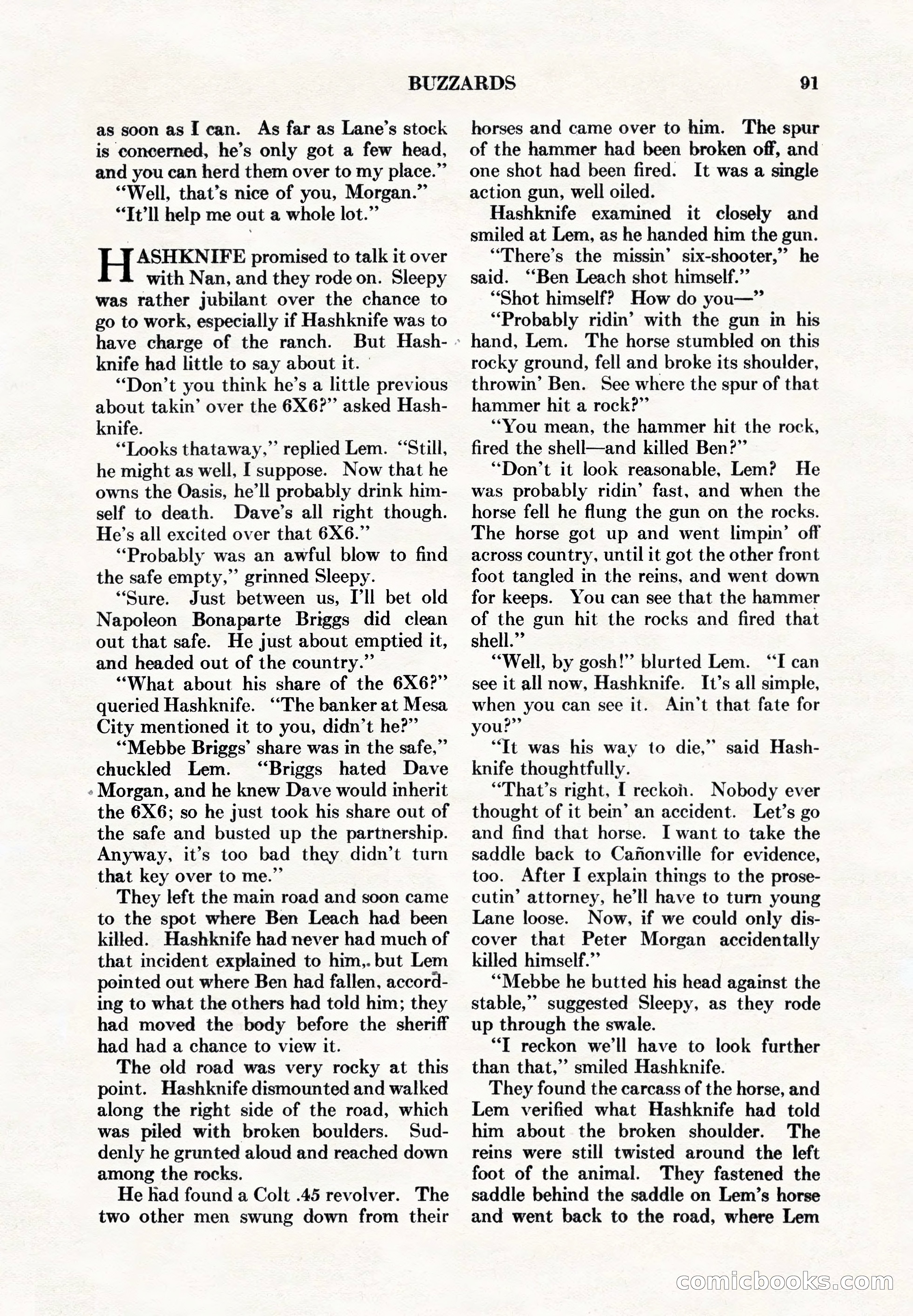 Adventure Magazine, May 1, 1928 — page 103 of 206