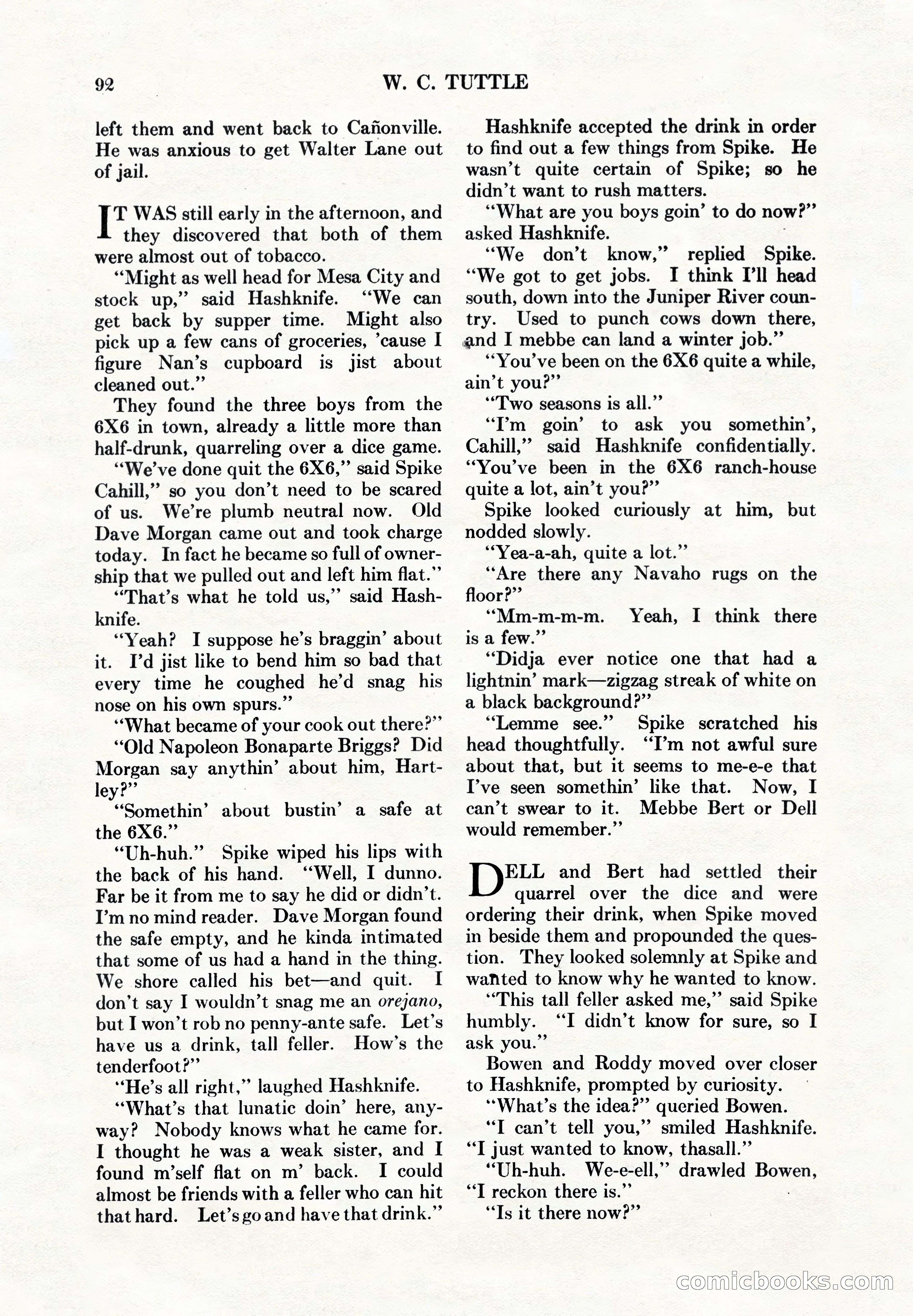 Adventure Magazine, May 1, 1928 — page 104 of 206