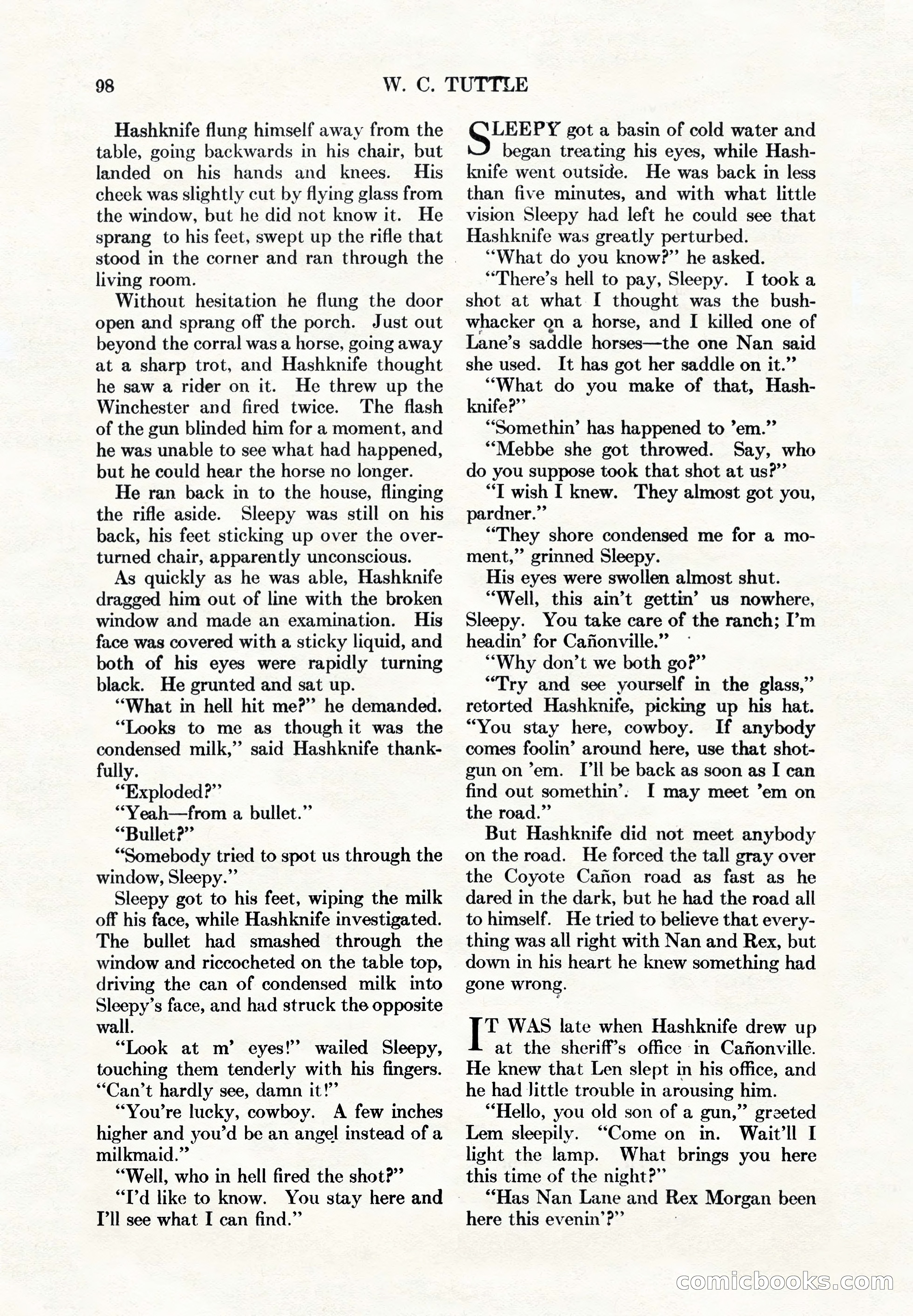 Adventure Magazine, May 1, 1928 — page 110 of 206