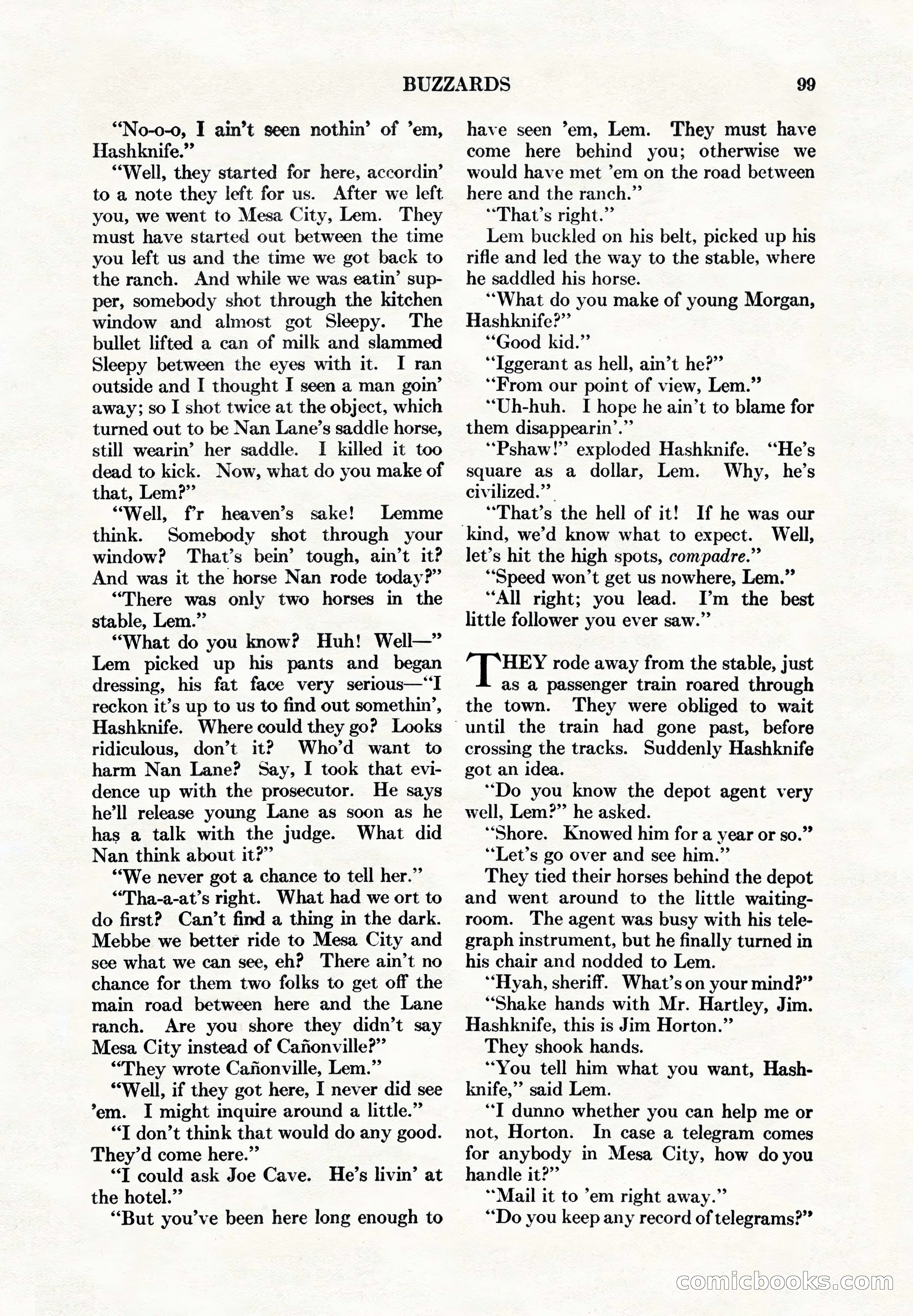 Adventure Magazine, May 1, 1928 — page 111 of 206