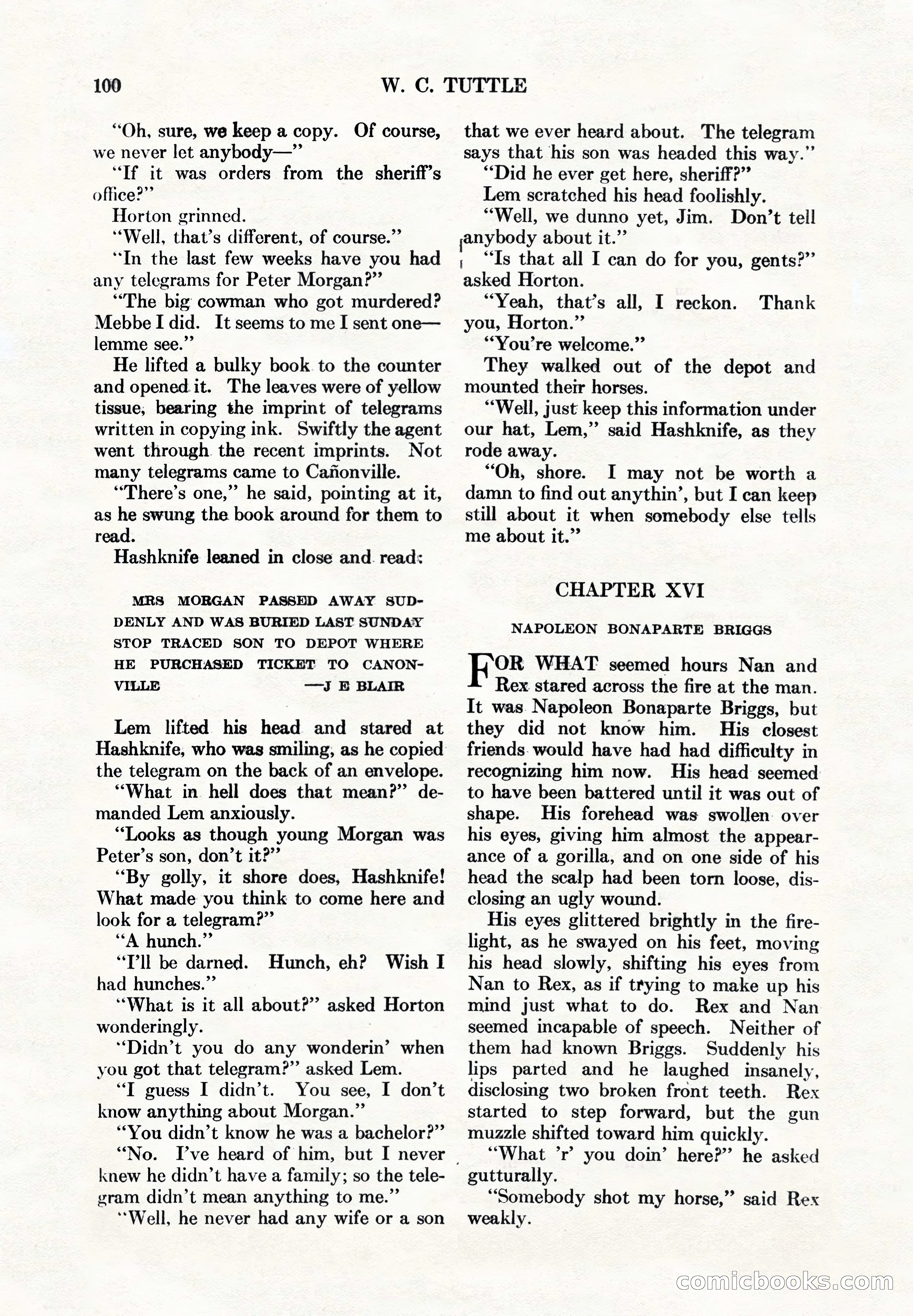 Adventure Magazine, May 1, 1928 — page 112 of 206