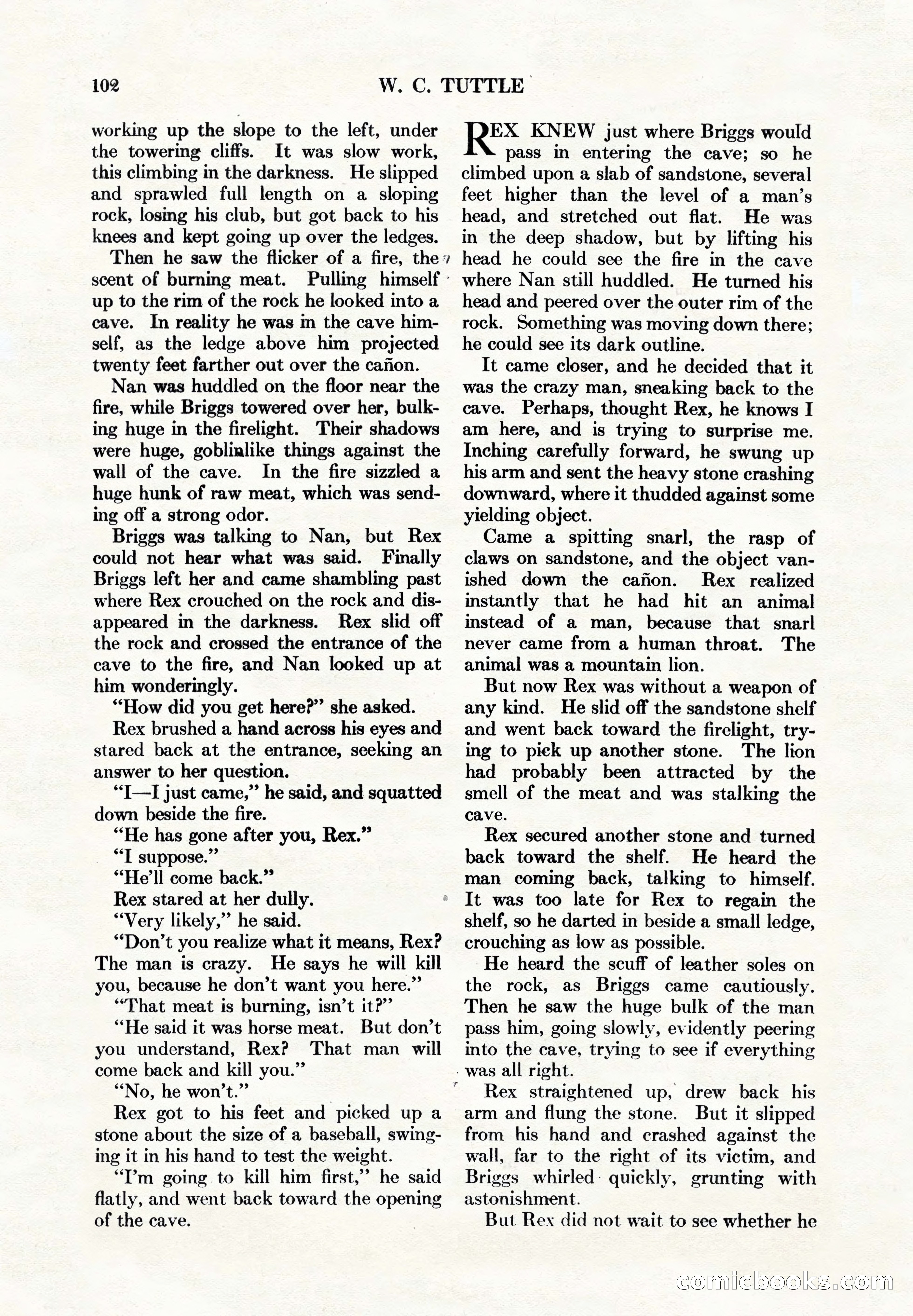 Adventure Magazine, May 1, 1928 — page 114 of 206