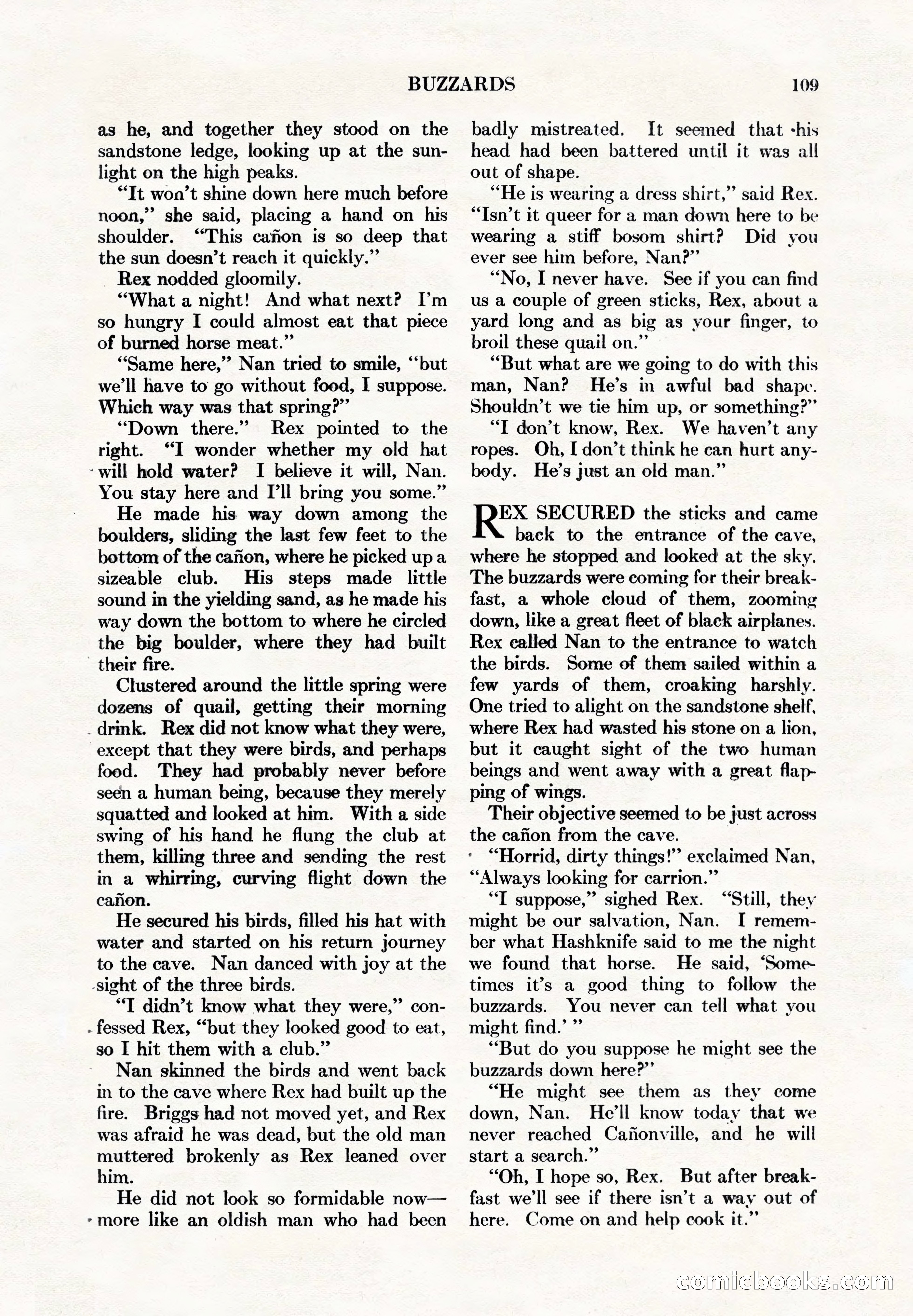 Adventure Magazine, May 1, 1928 — page 121 of 206