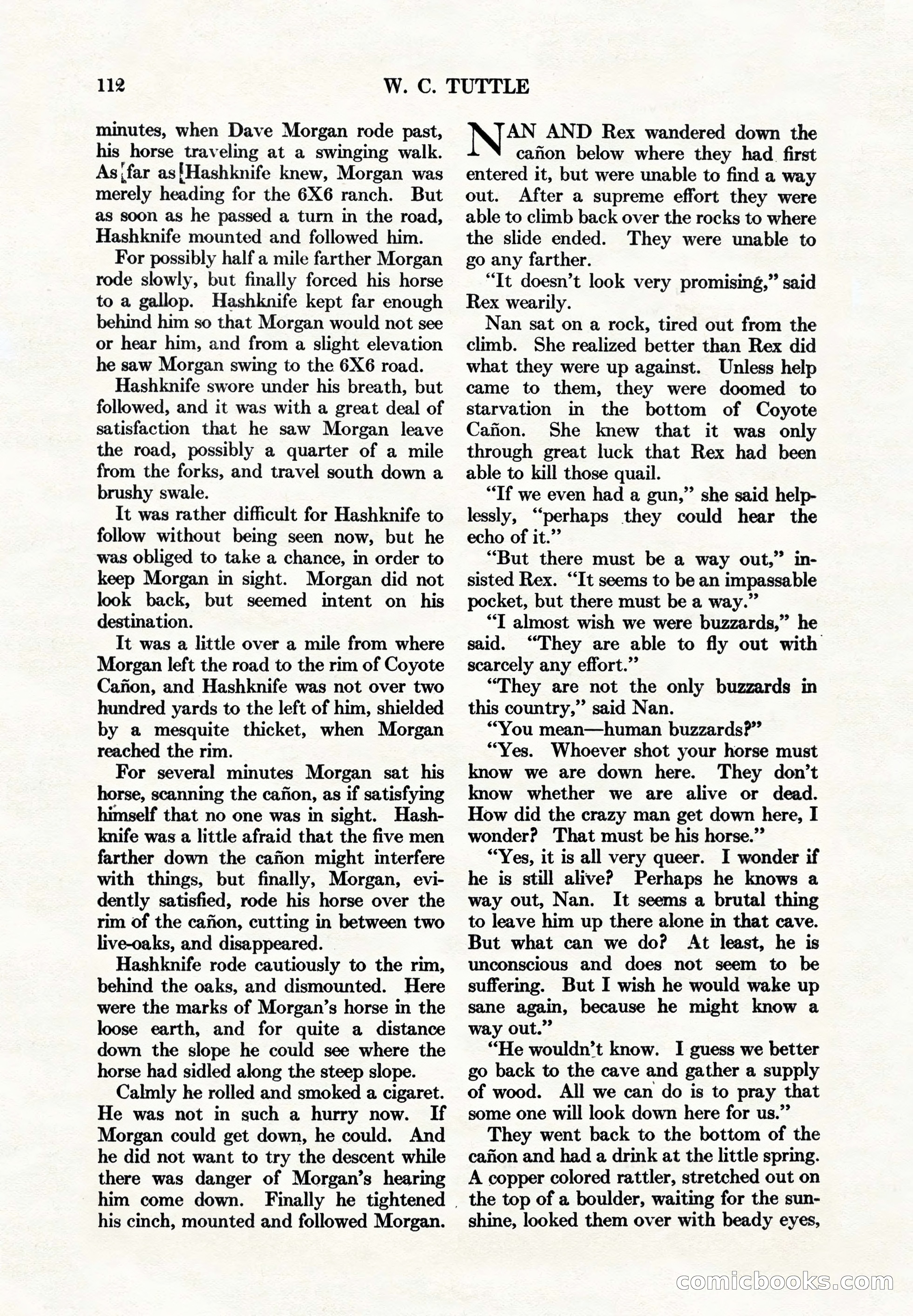 Adventure Magazine, May 1, 1928 — page 124 of 206