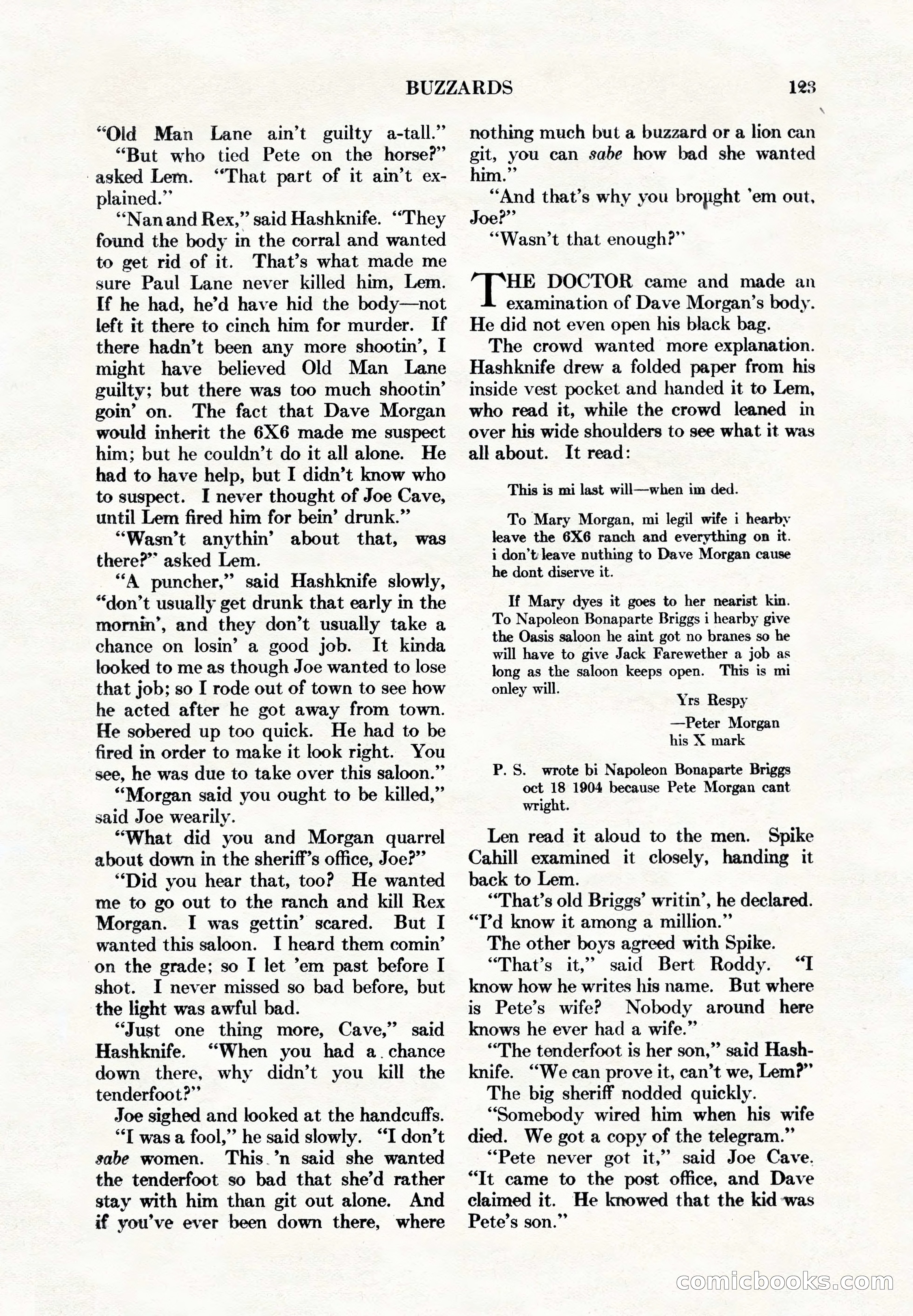 Adventure Magazine, May 1, 1928 — page 135 of 206