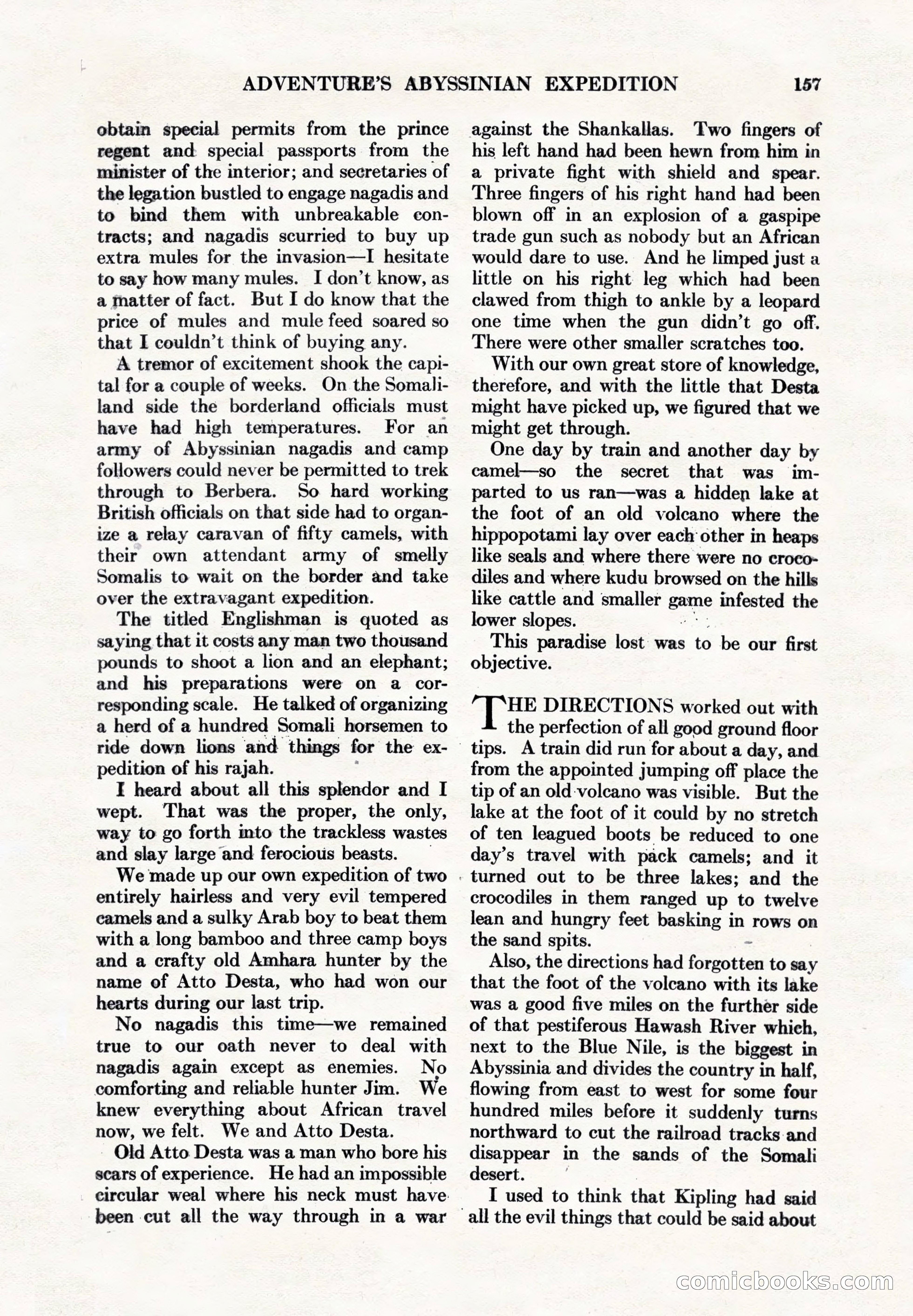 Adventure Magazine, May 1, 1928 — page 169 of 206