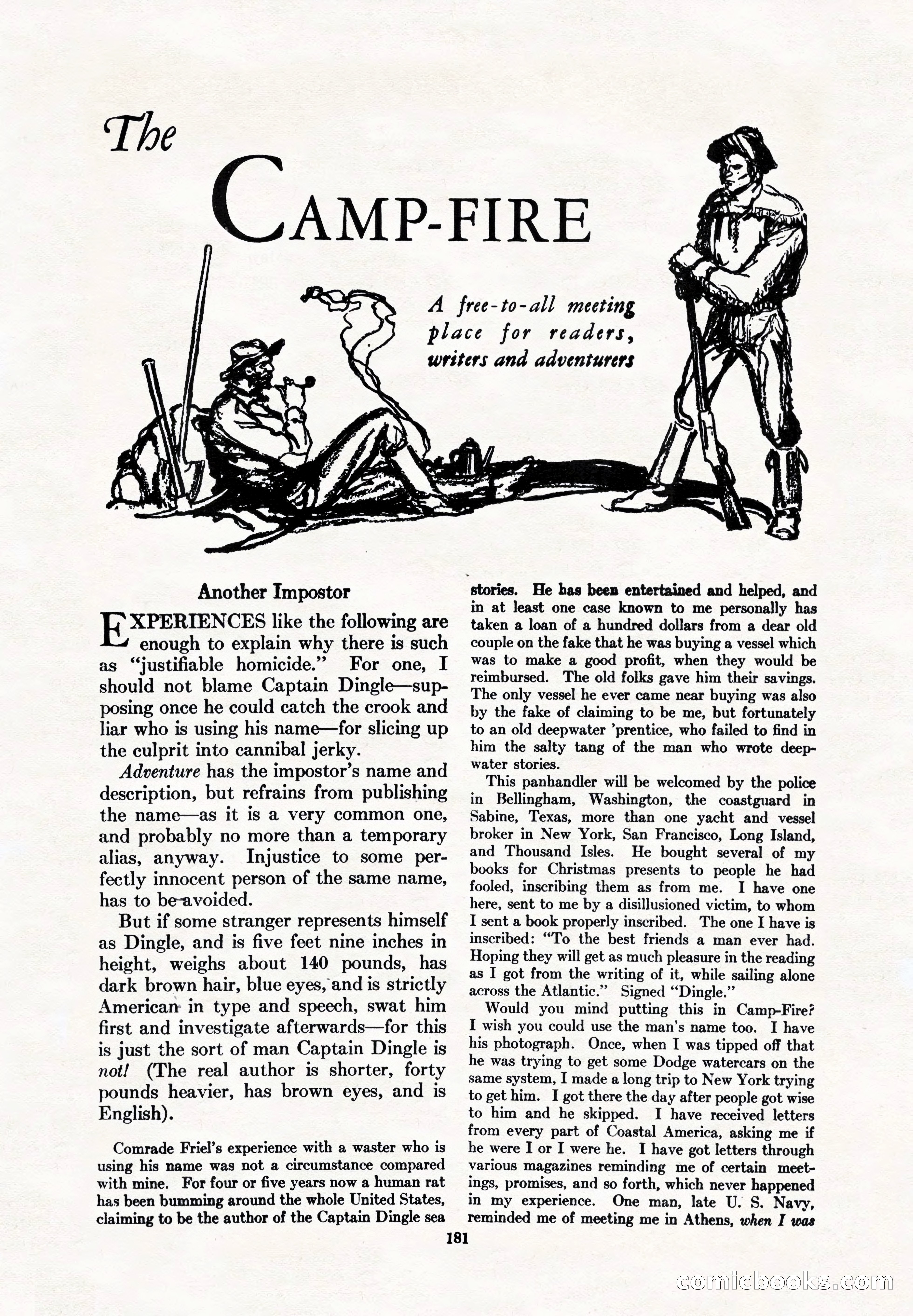 Adventure Magazine, May 1, 1928 — page 193 of 206