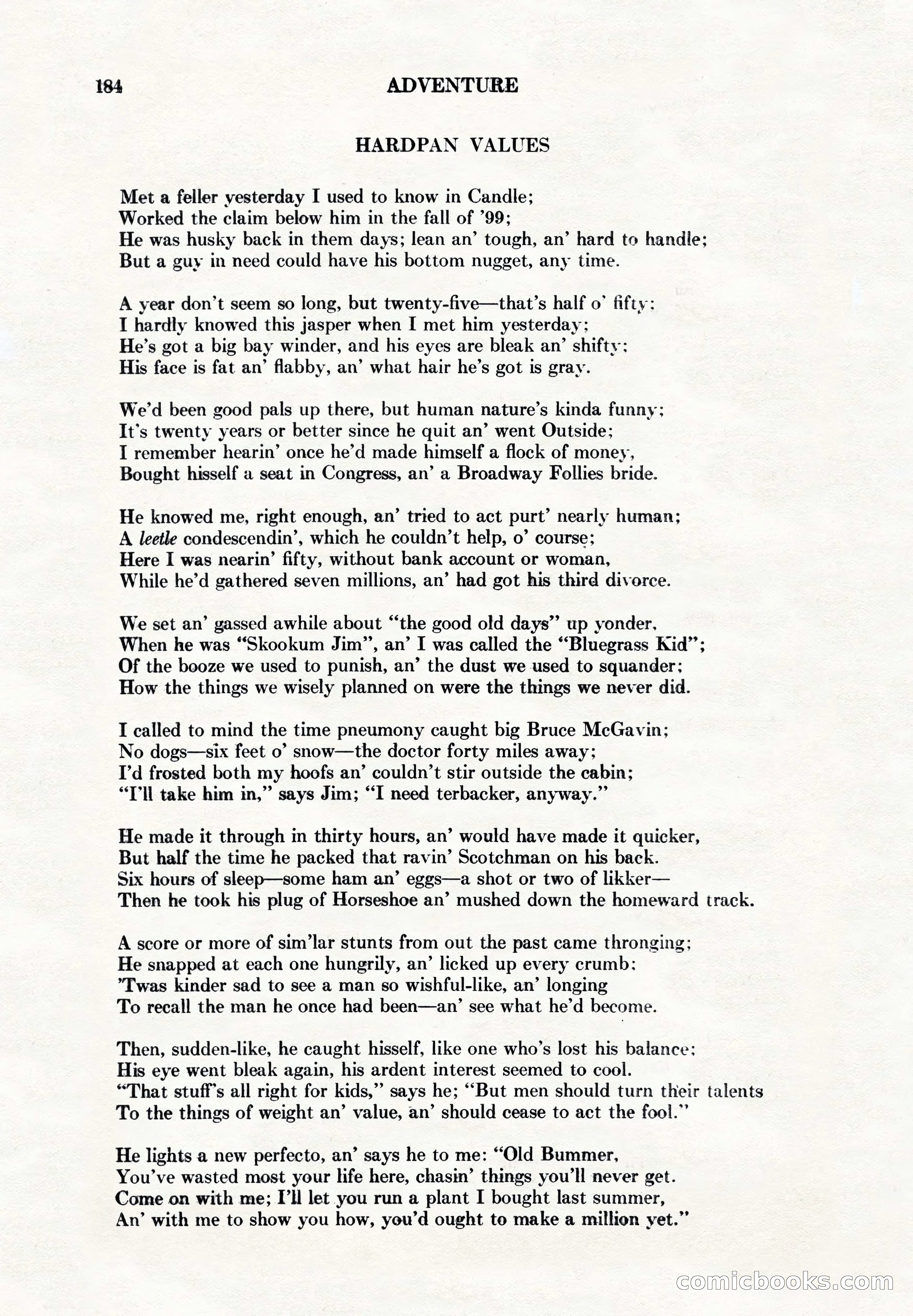 Adventure Magazine, May 1, 1928 — page 196 of 206