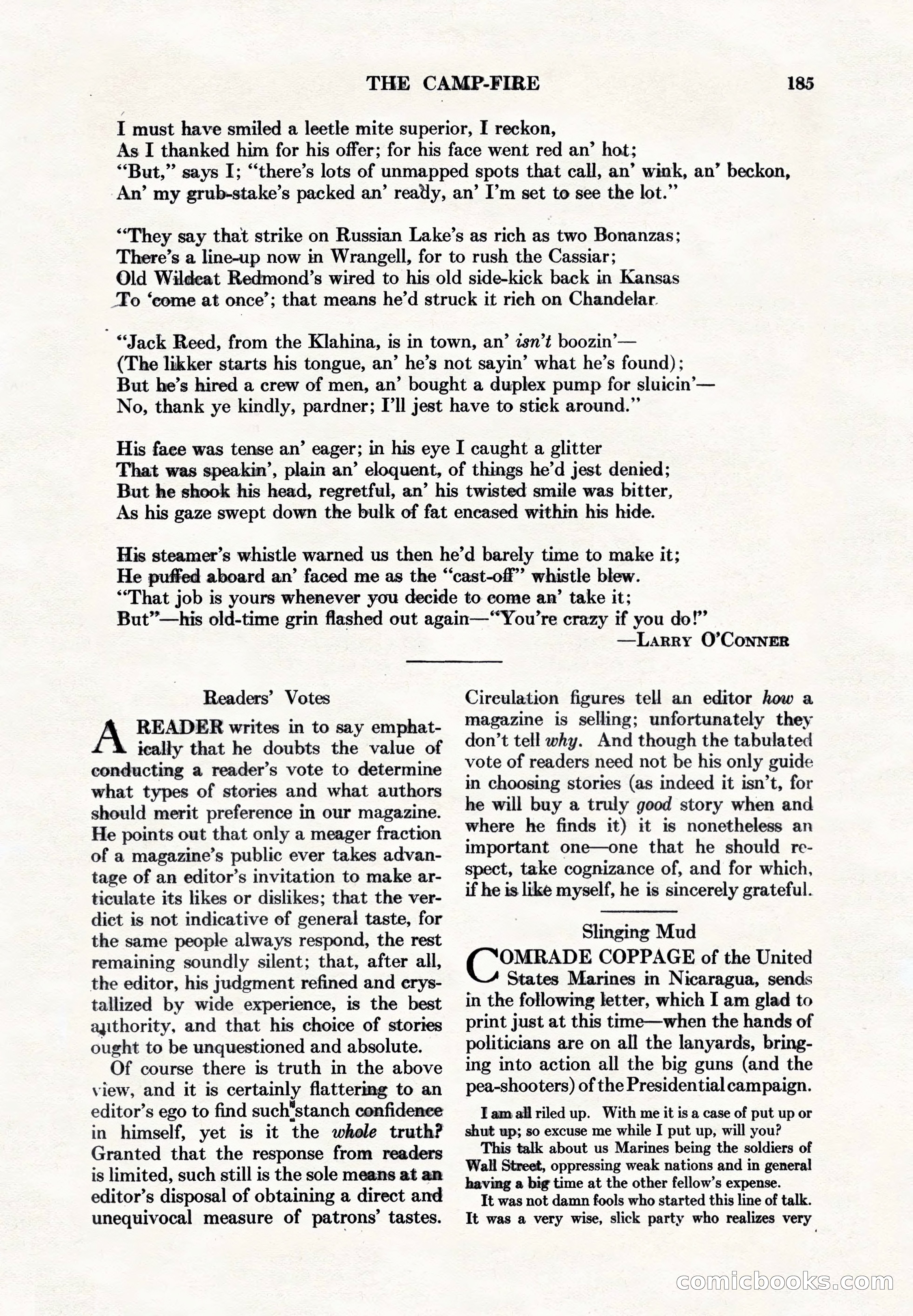 Adventure Magazine, May 1, 1928 — page 197 of 206