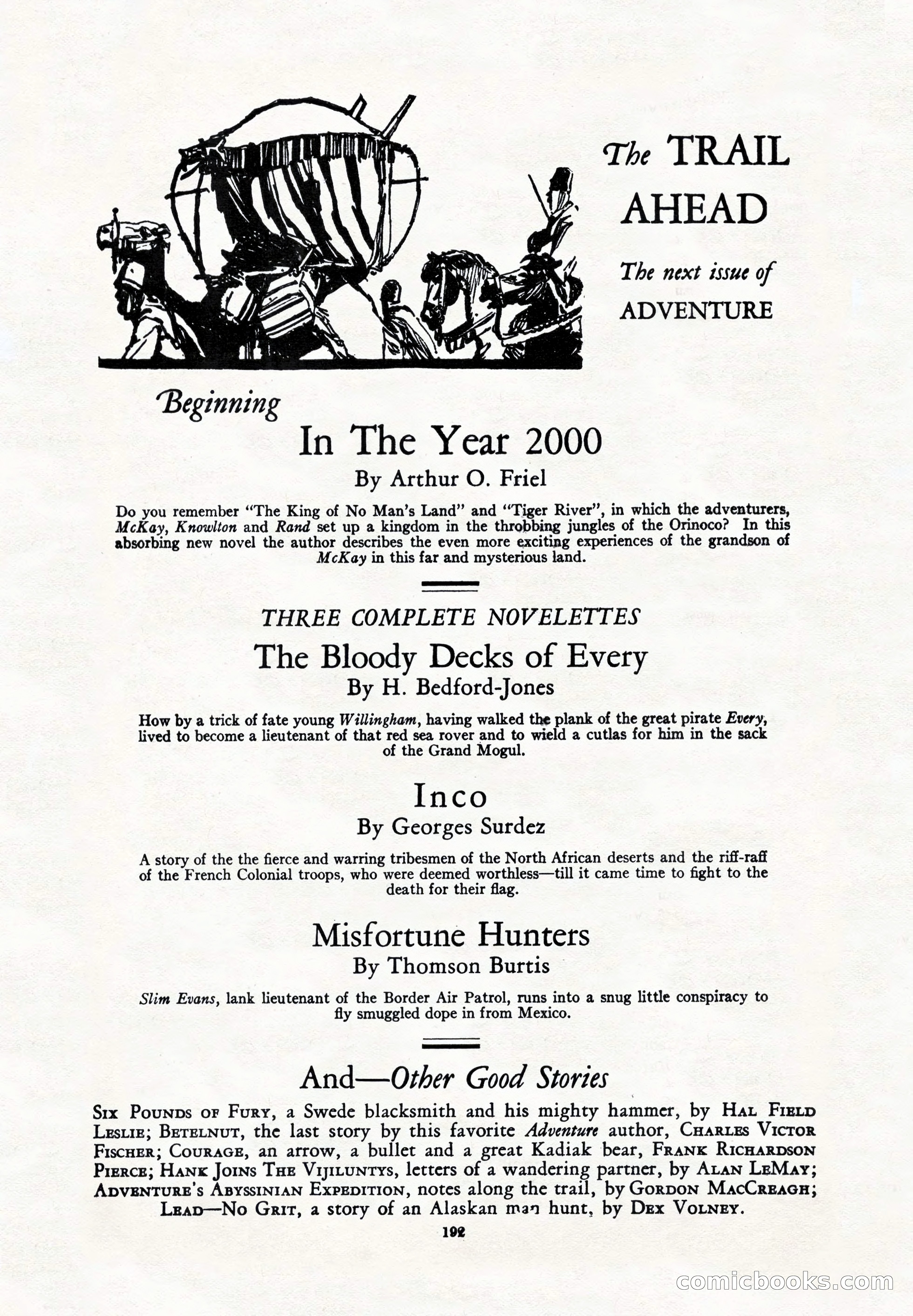 Adventure Magazine, May 1, 1928 — page 204 of 206