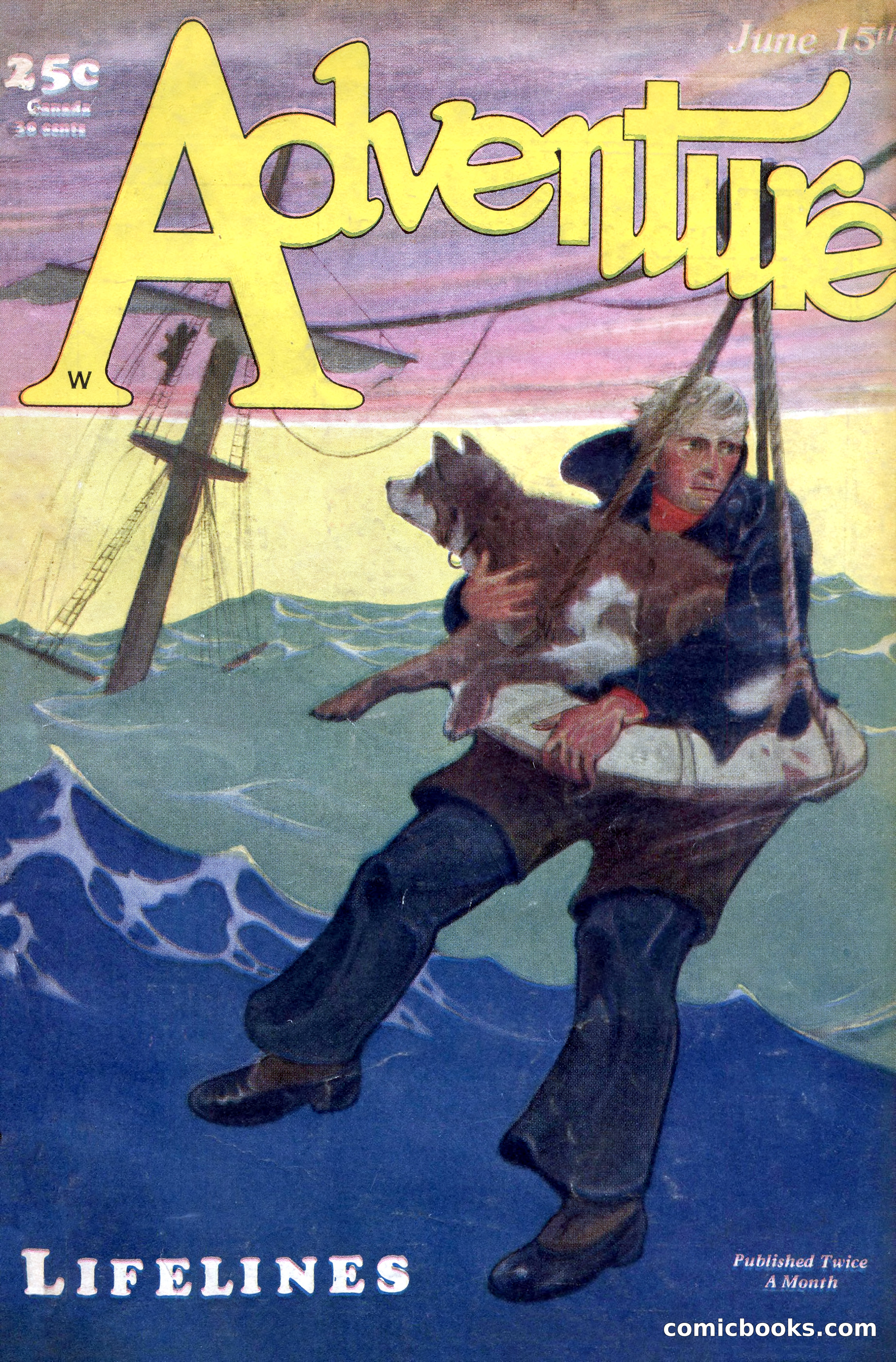Adventure Magazine Cover, June 15, 1928