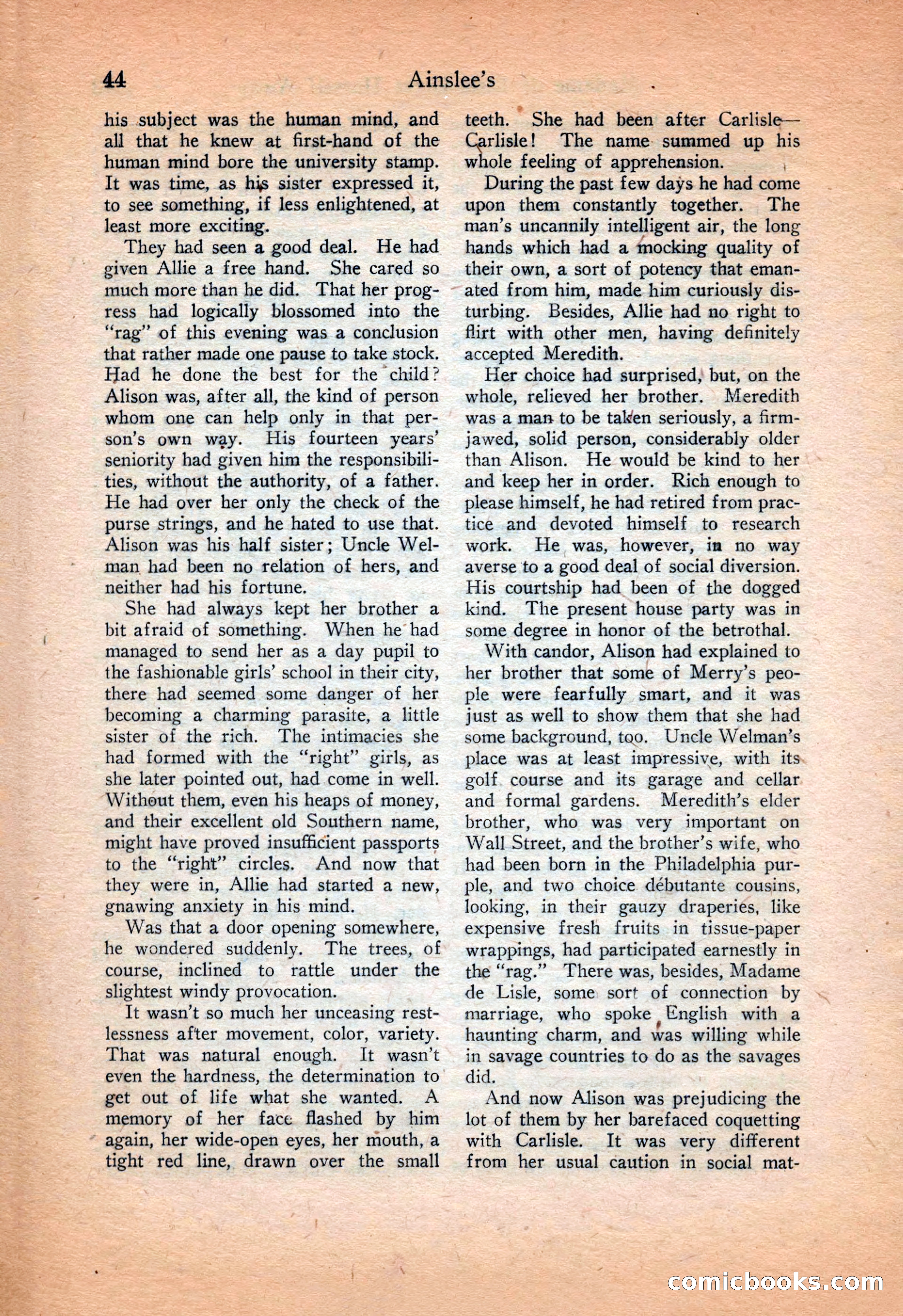 Ainslee's Magazine Cover — page 54 of 178