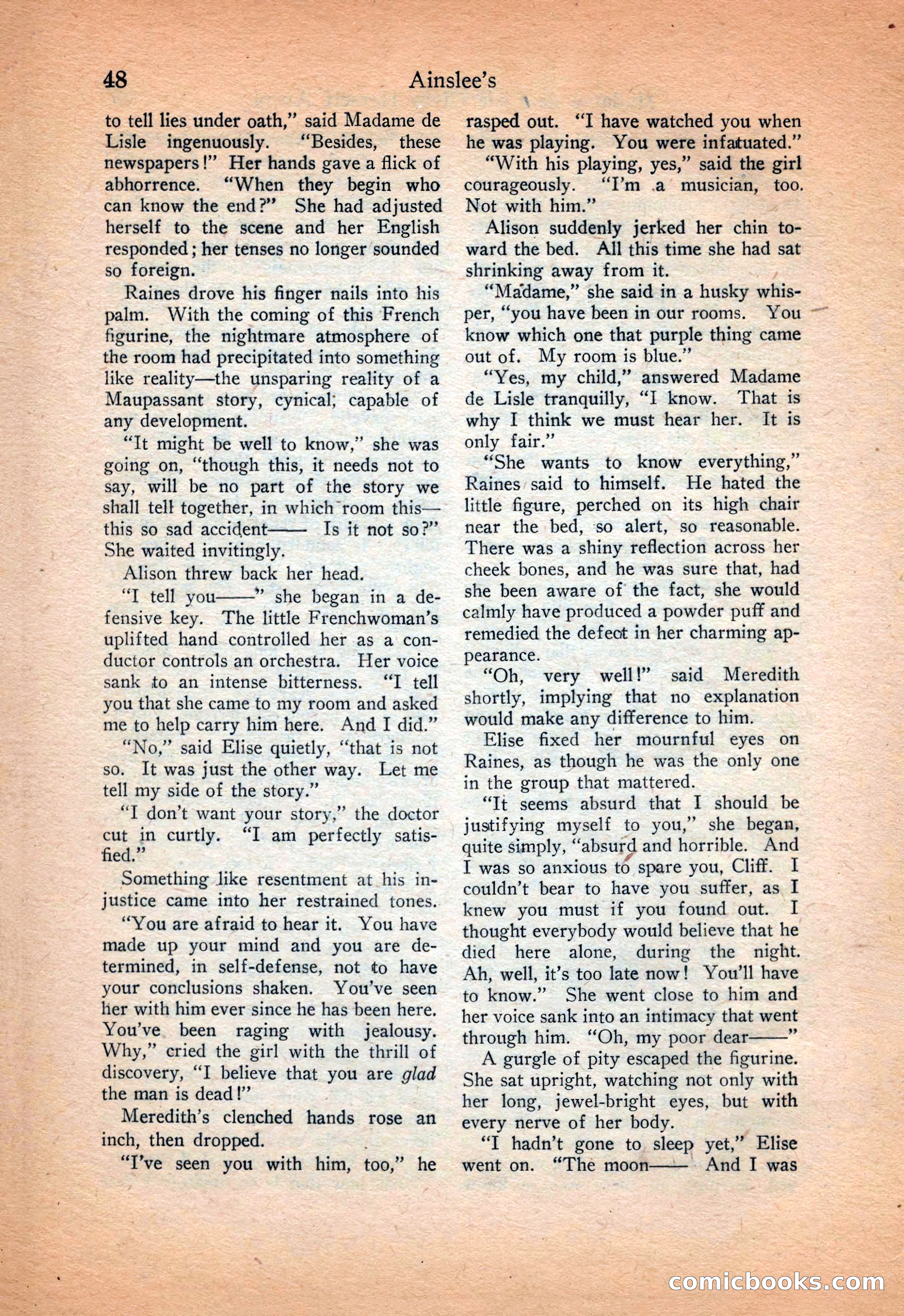Ainslee's Magazine Cover — page 58 of 178