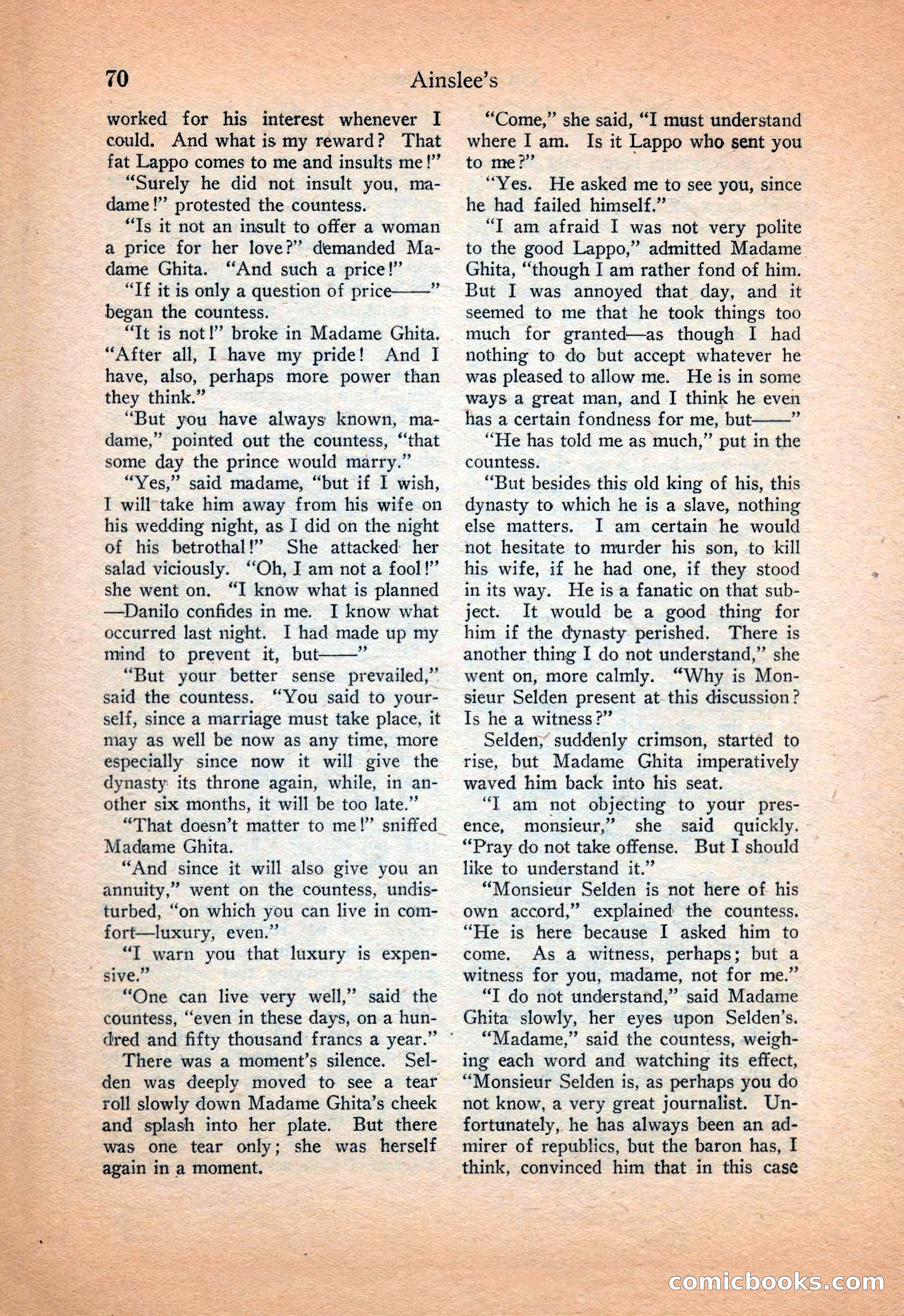 Ainslee's Magazine Cover — page 80 of 178