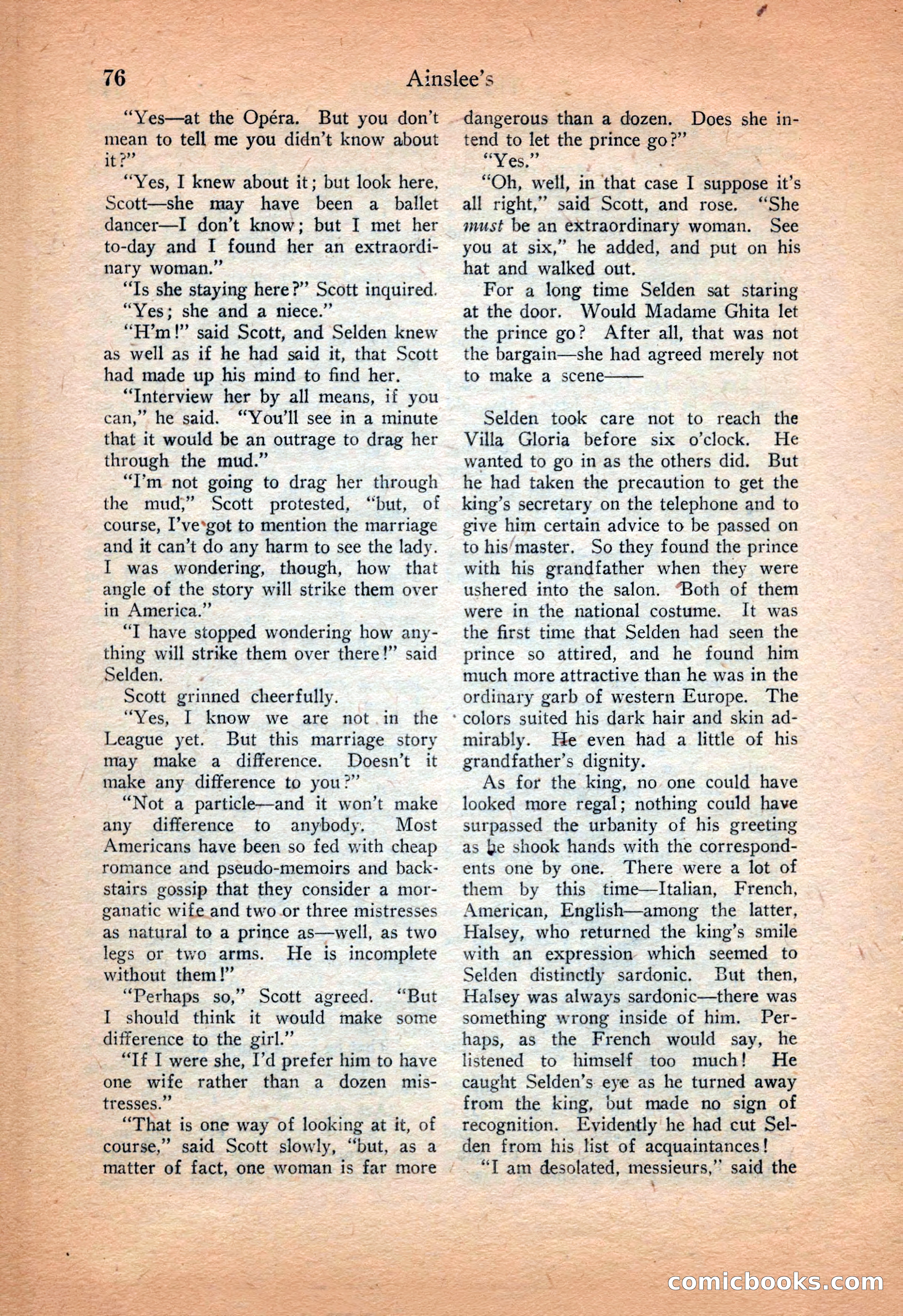 Ainslee's Magazine Cover — page 86 of 178