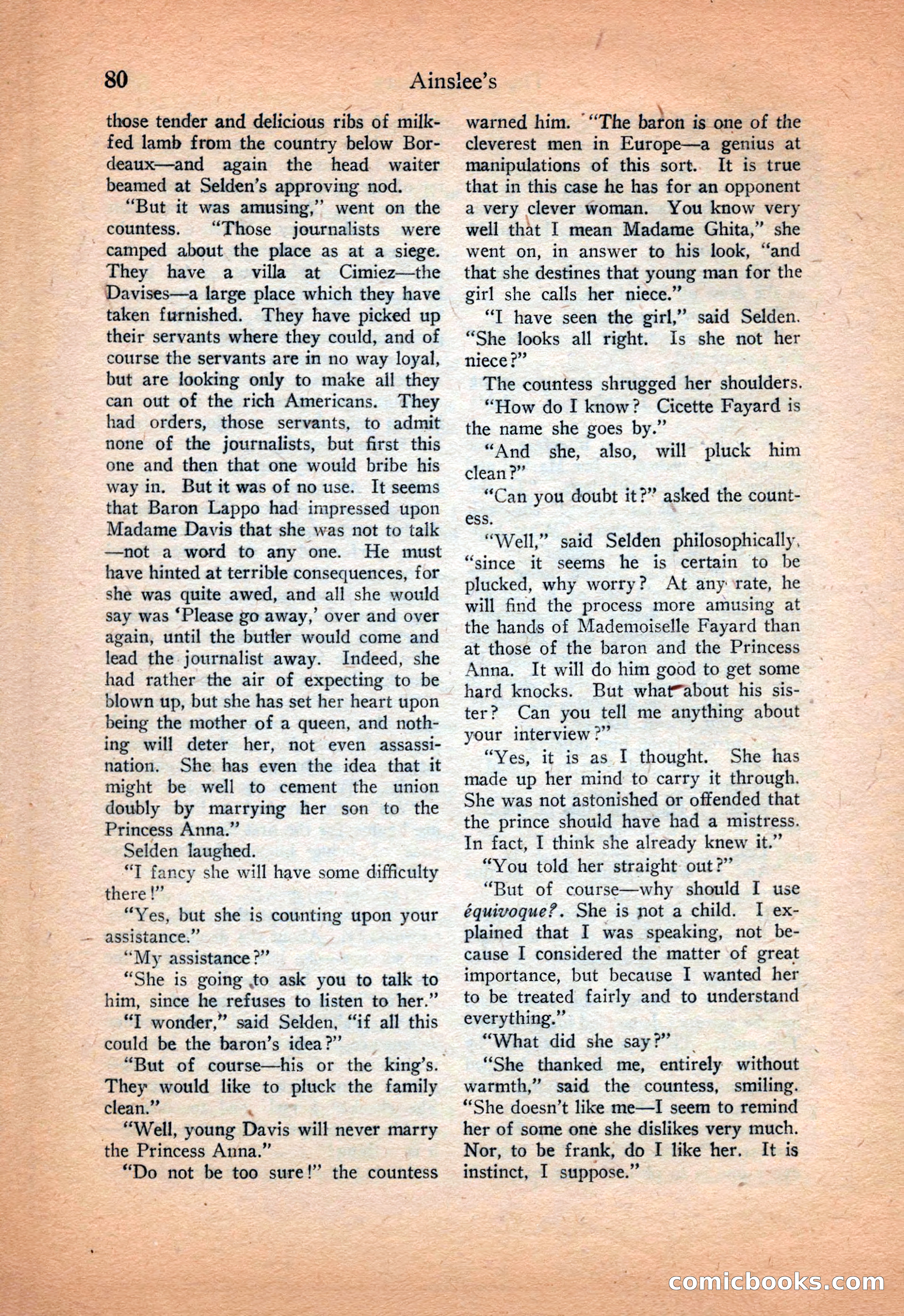 Ainslee's Magazine Cover — page 90 of 178