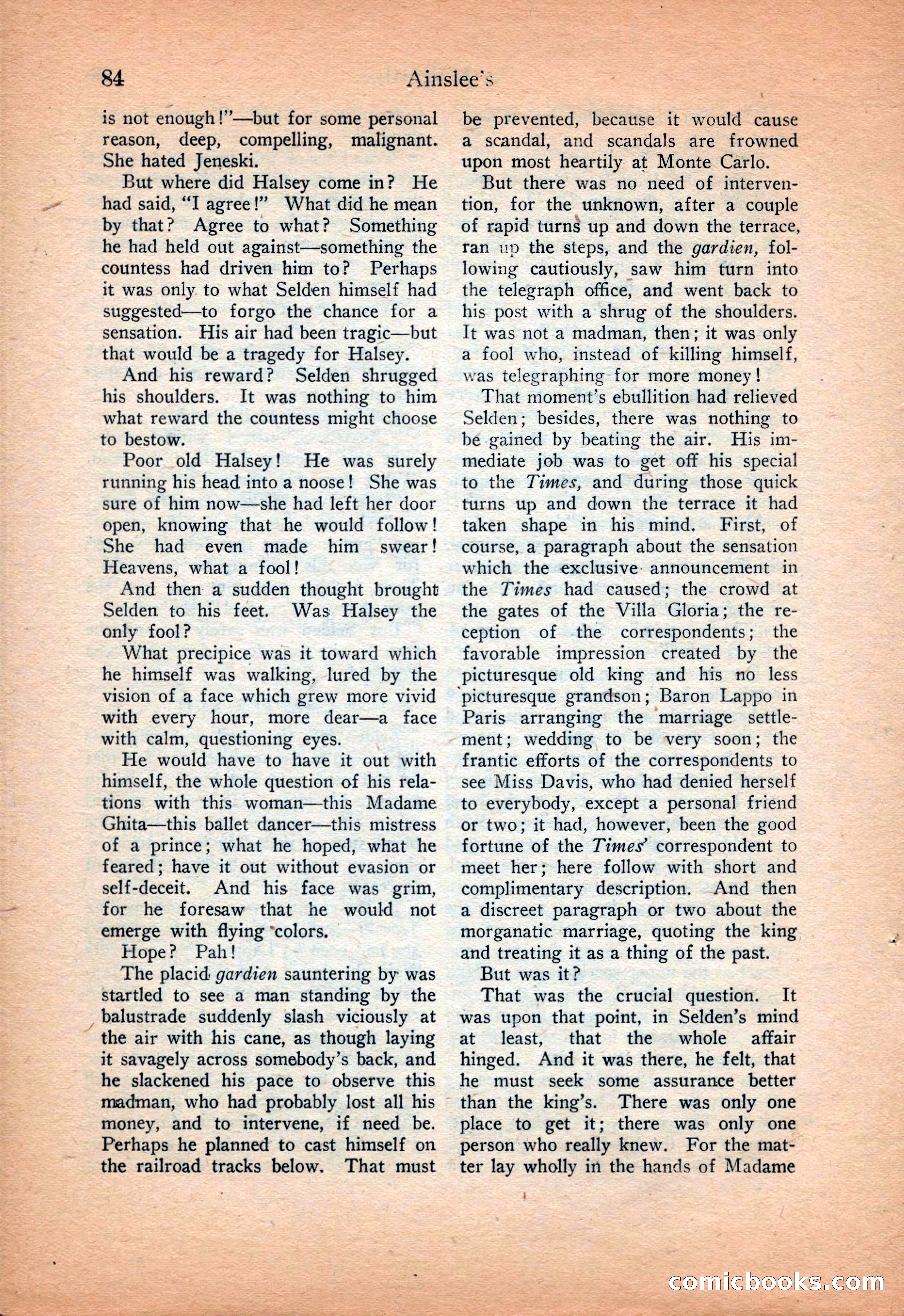 Ainslee's Magazine Cover — page 94 of 178