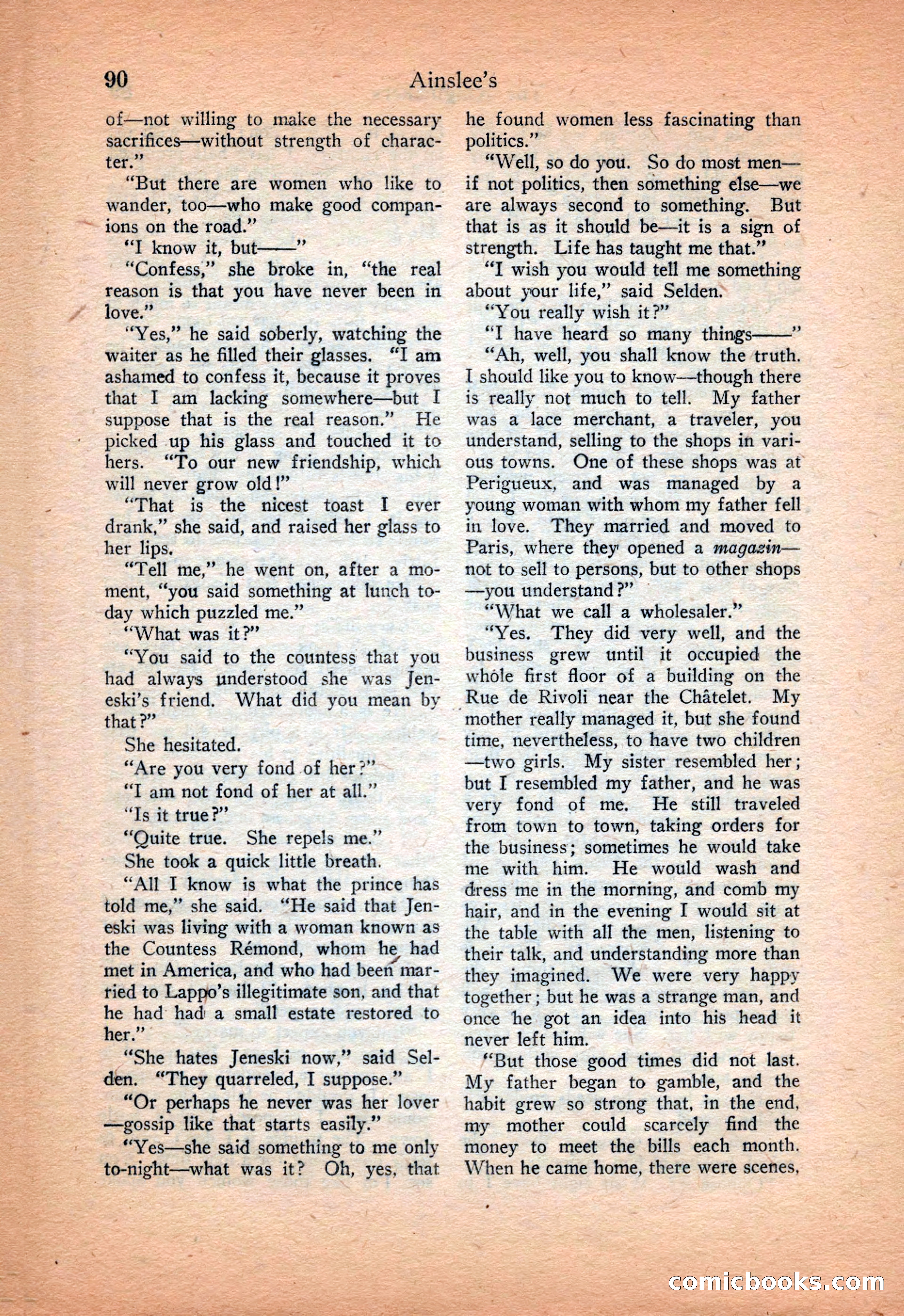 Ainslee's Magazine Cover — page 100 of 178