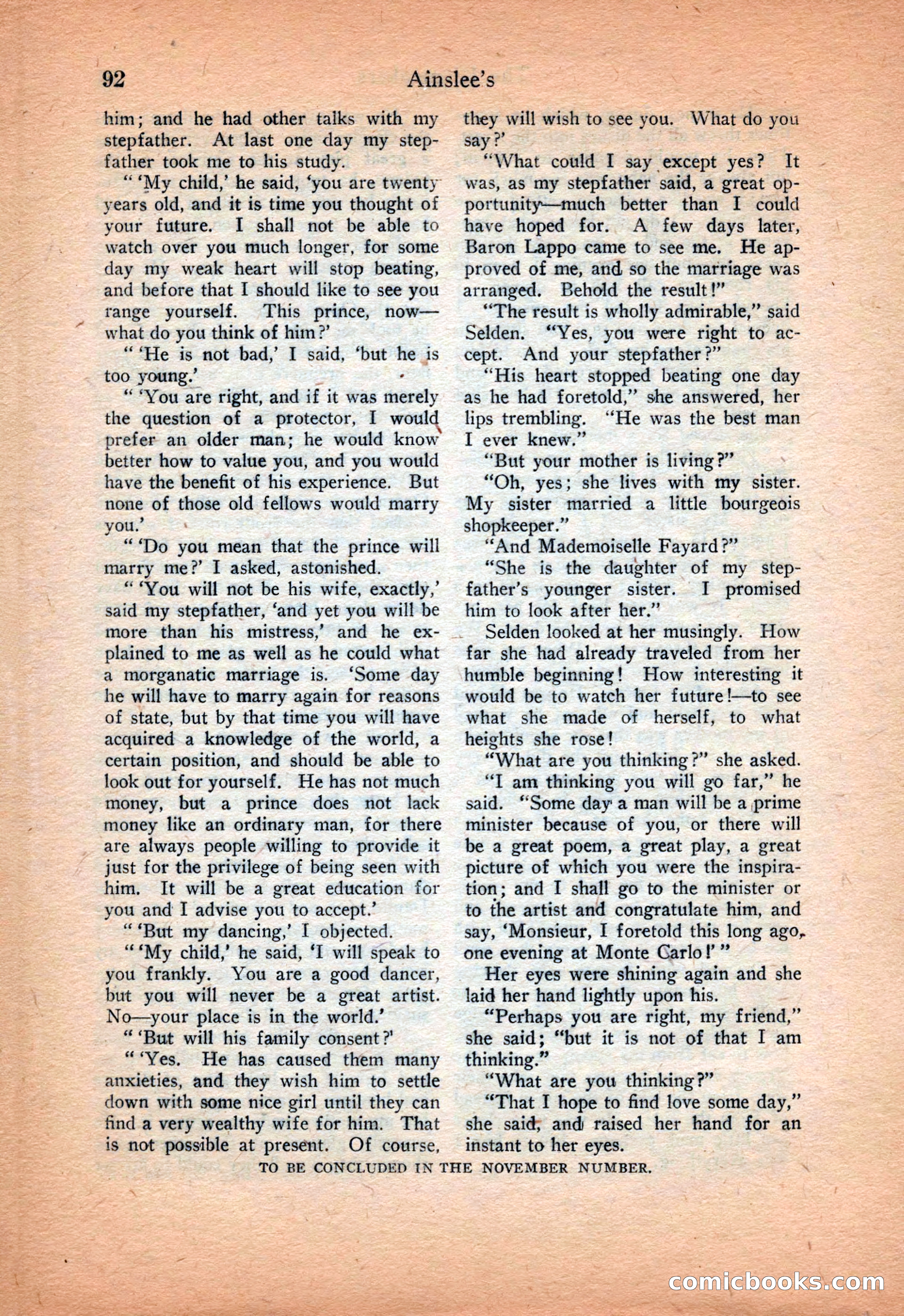 Ainslee's Magazine Cover — page 102 of 178