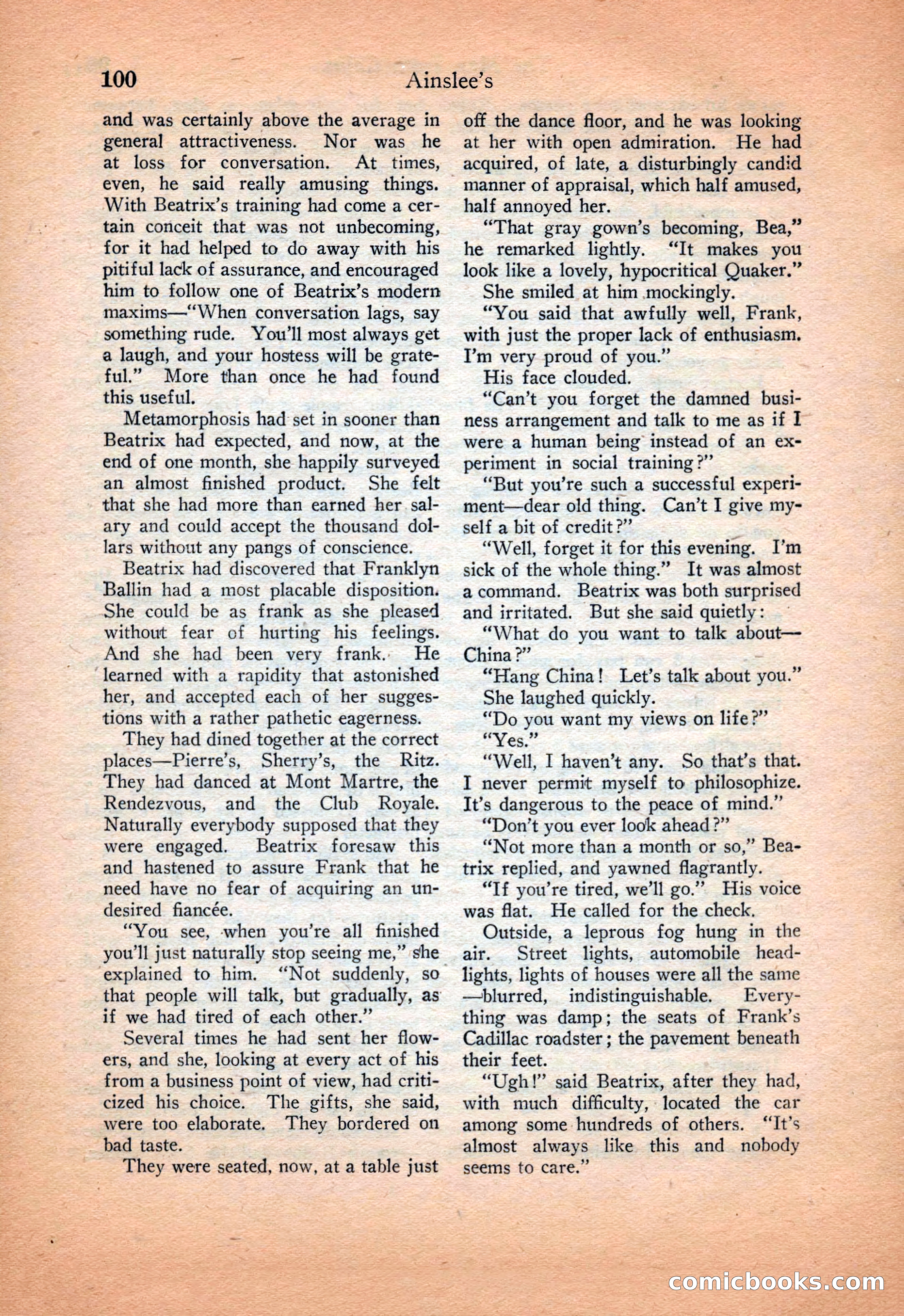 Ainslee's Magazine Cover — page 110 of 178